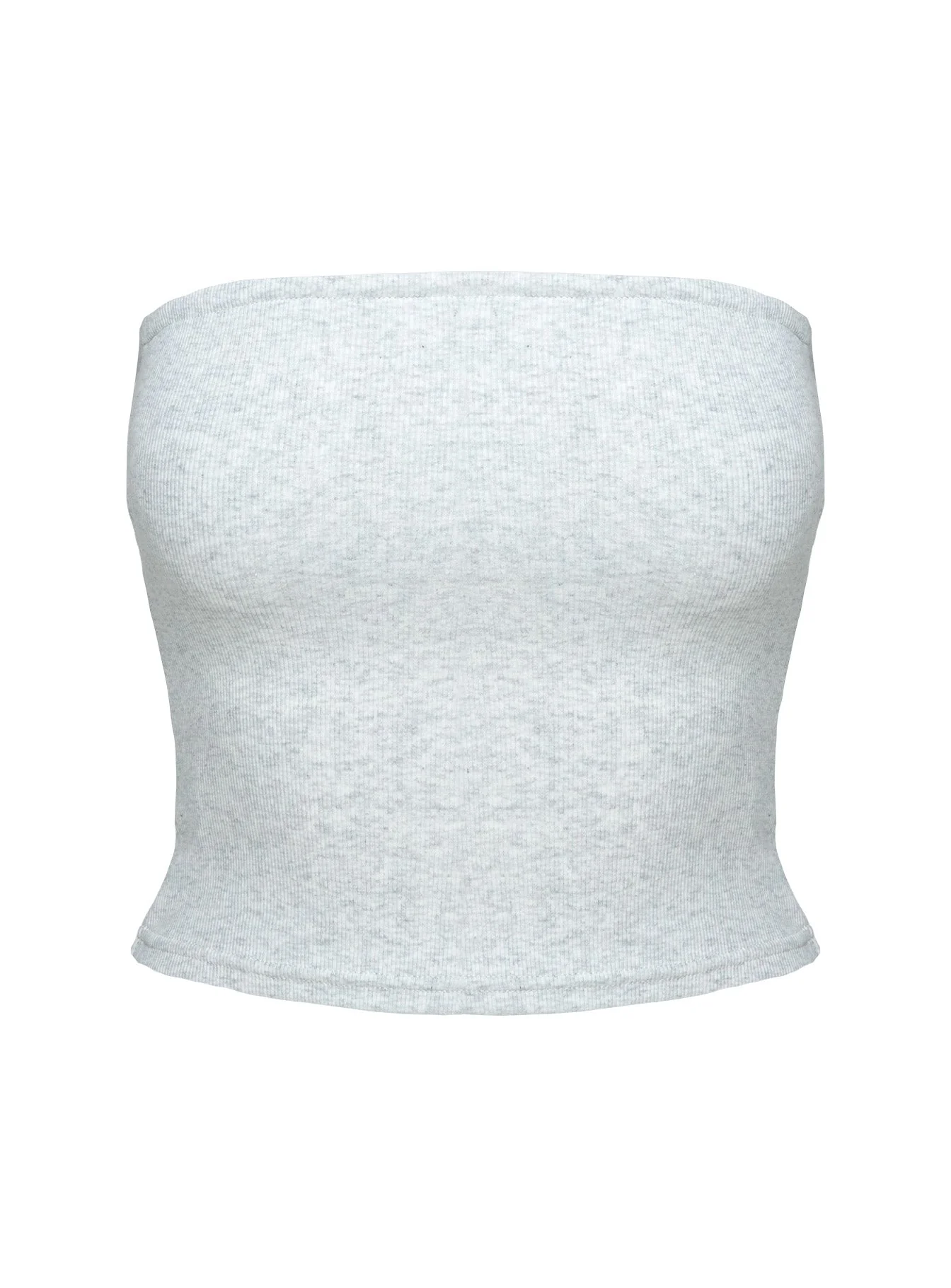 Baseline Strapless Rib Top Grey - Image 10
