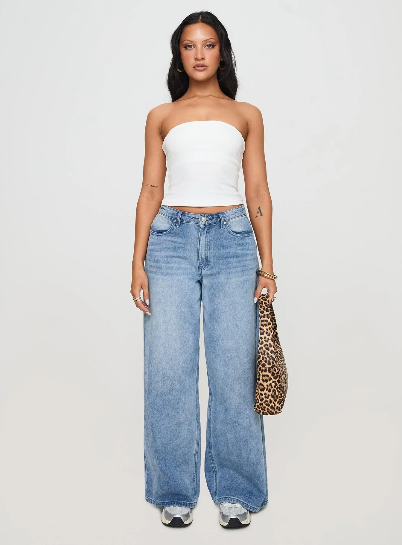 Baseline Strapless Rib Top White - Image 7