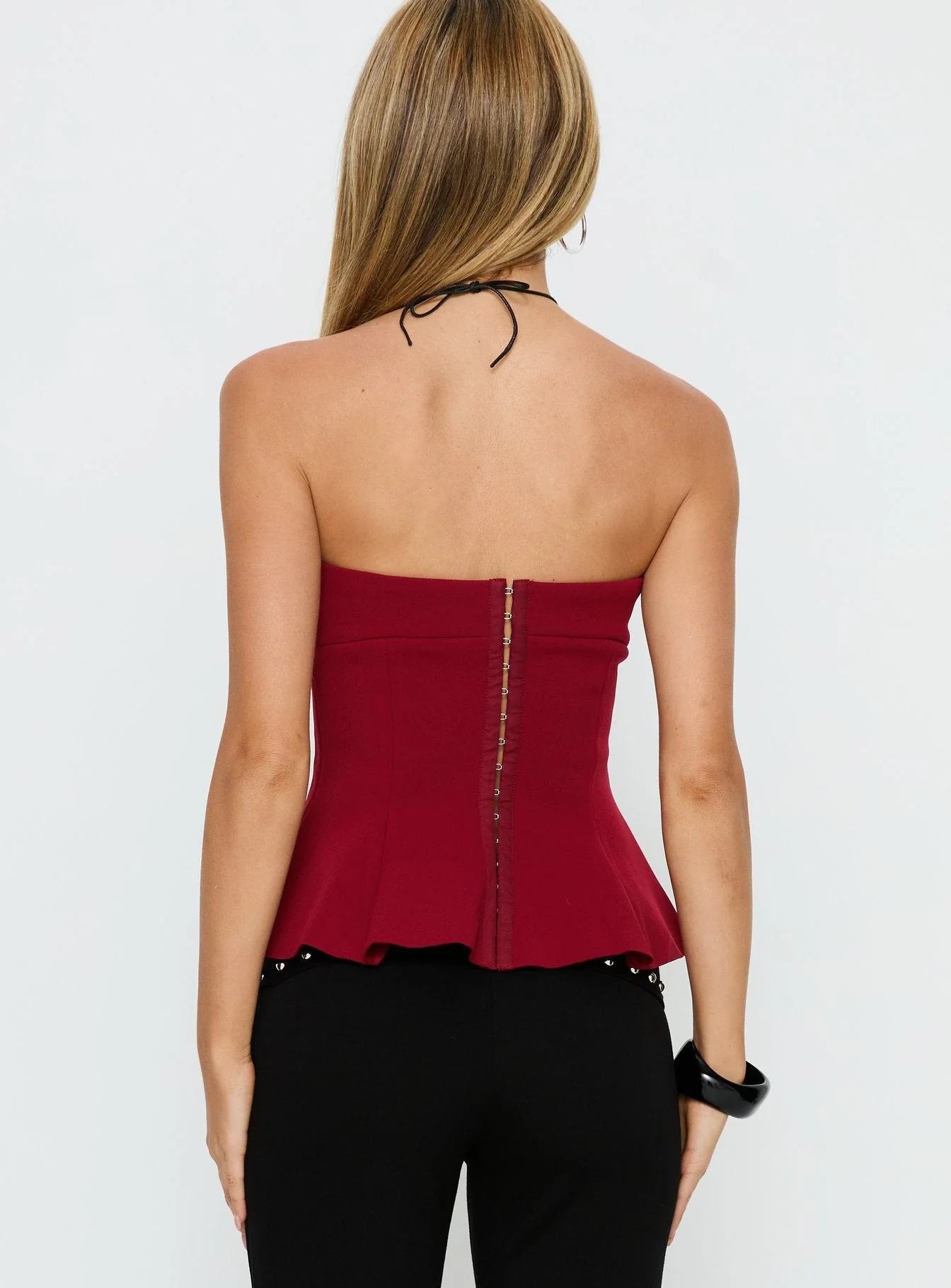 Baudelaire Strapless Corset Red - Image 5
