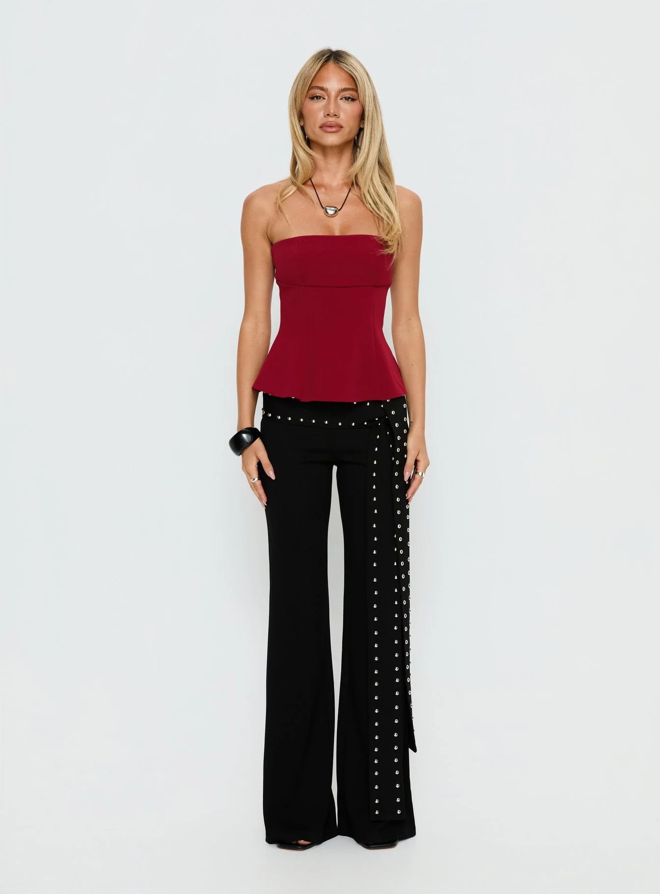 Baudelaire Strapless Corset Red - Image 7