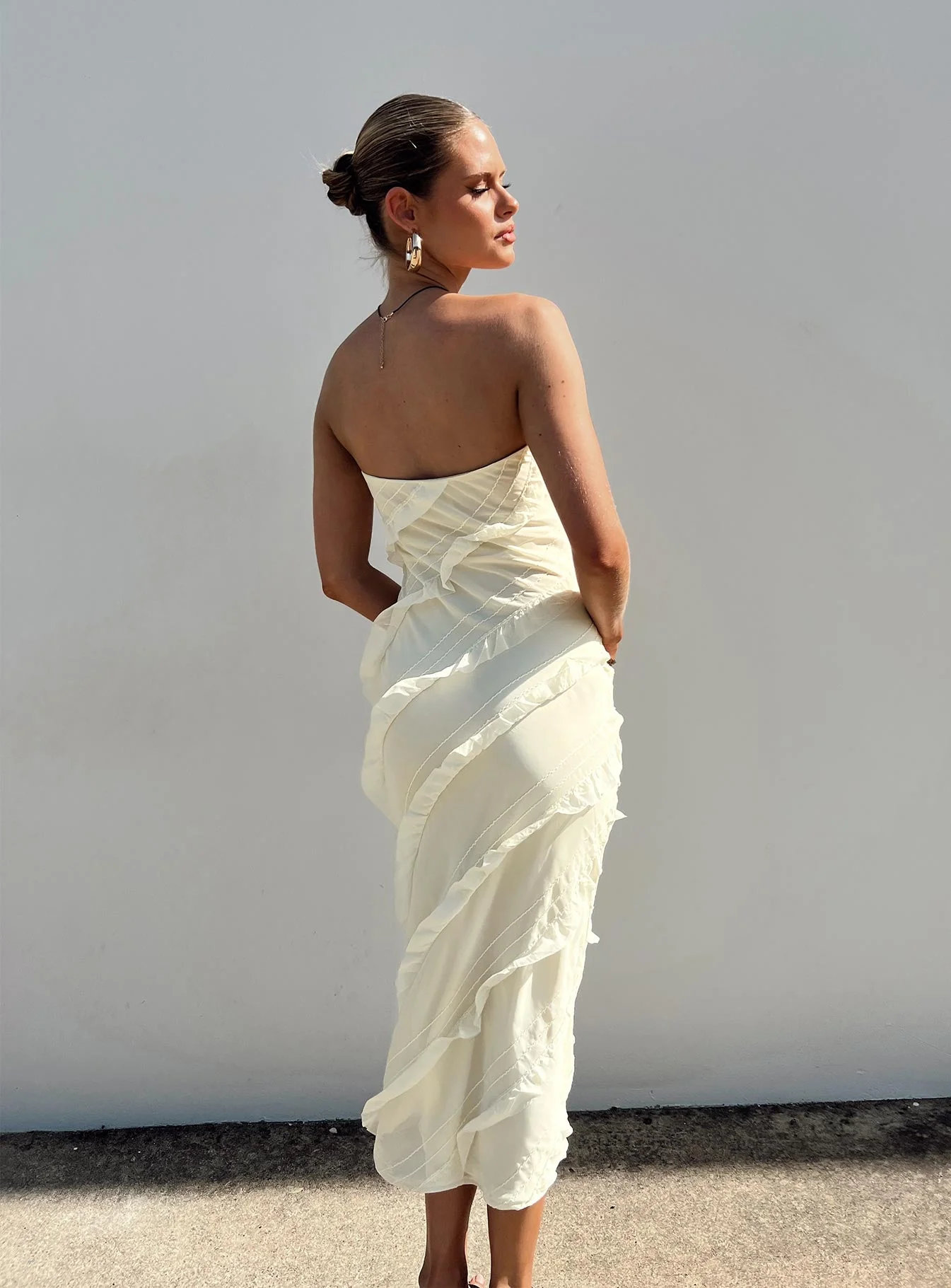 Baylie Maxi Dress Yellow - Image 6