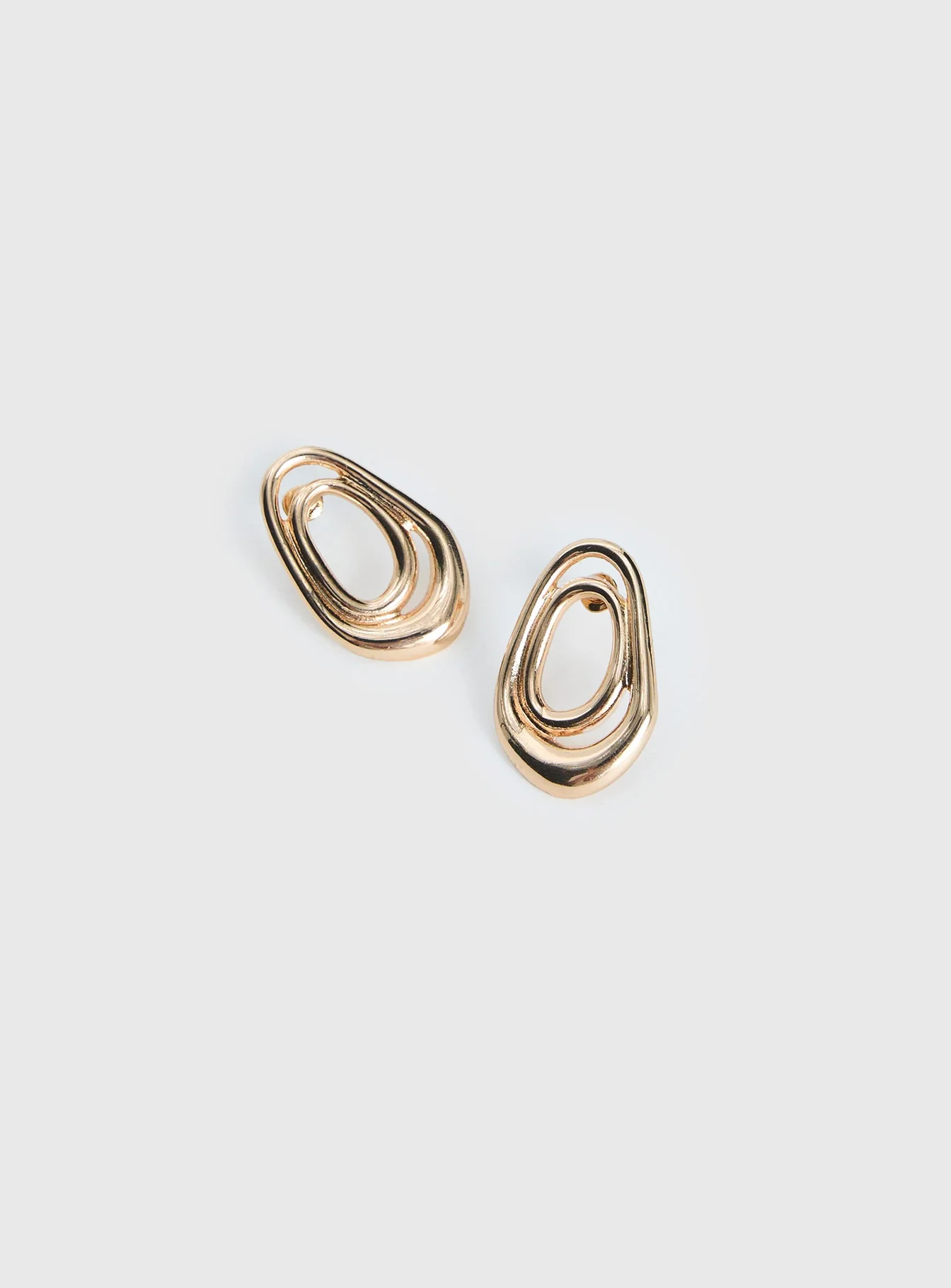 Be Alright Earrings Gold - Image 3