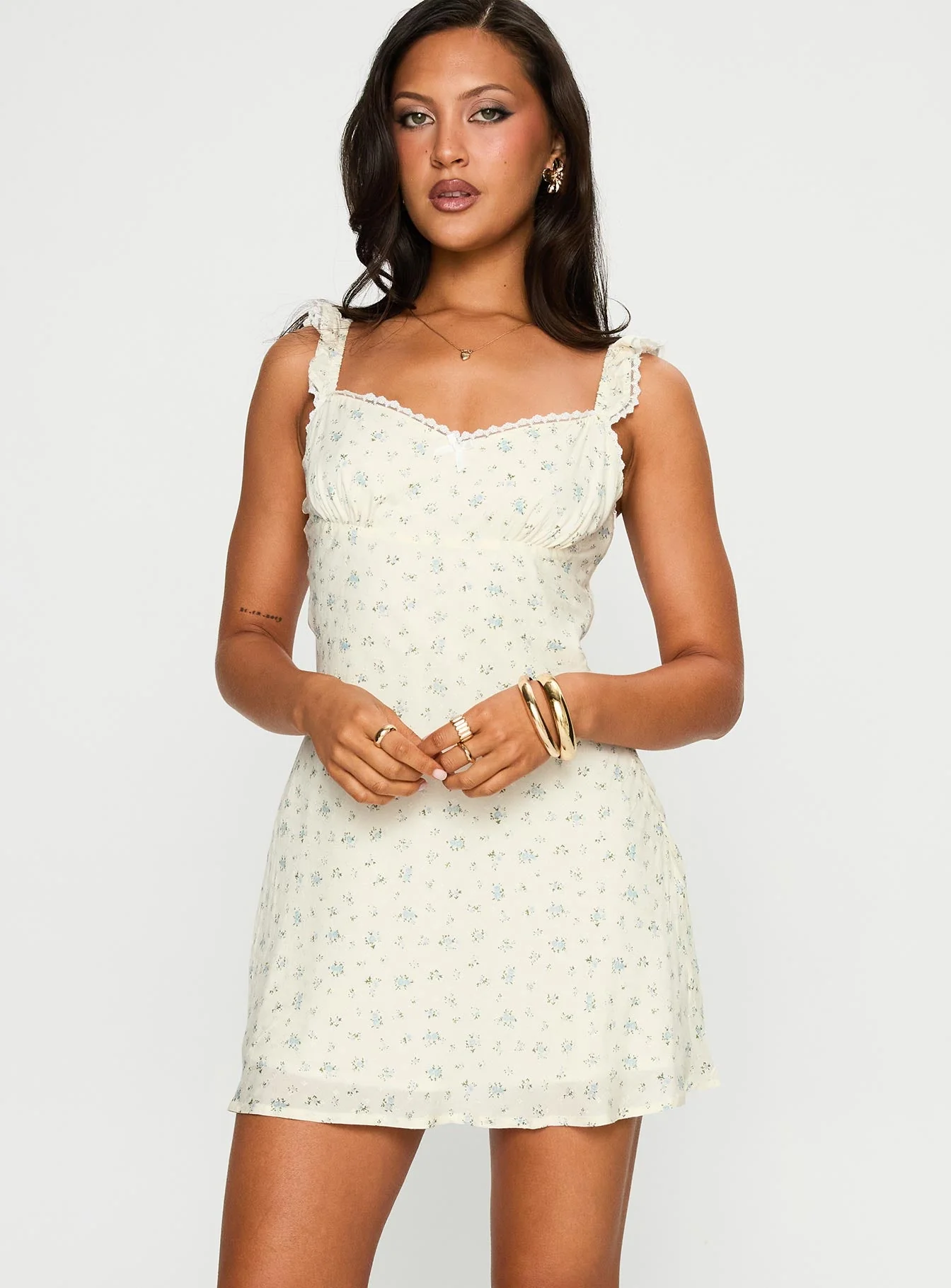 Beacall Mini Dress Multi Floral - Image 2