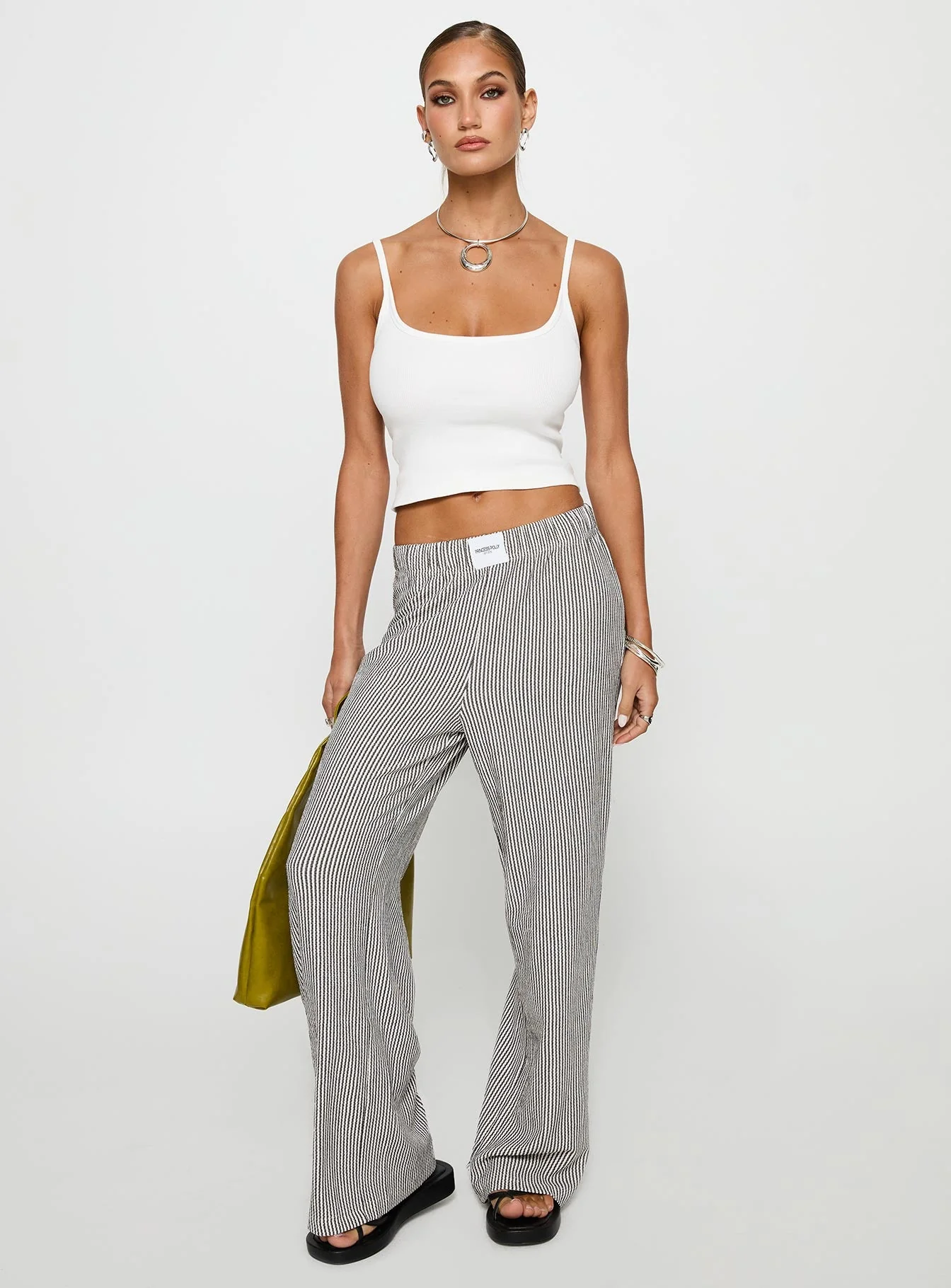 Beach House Pants Black / White Stripe - Image 3
