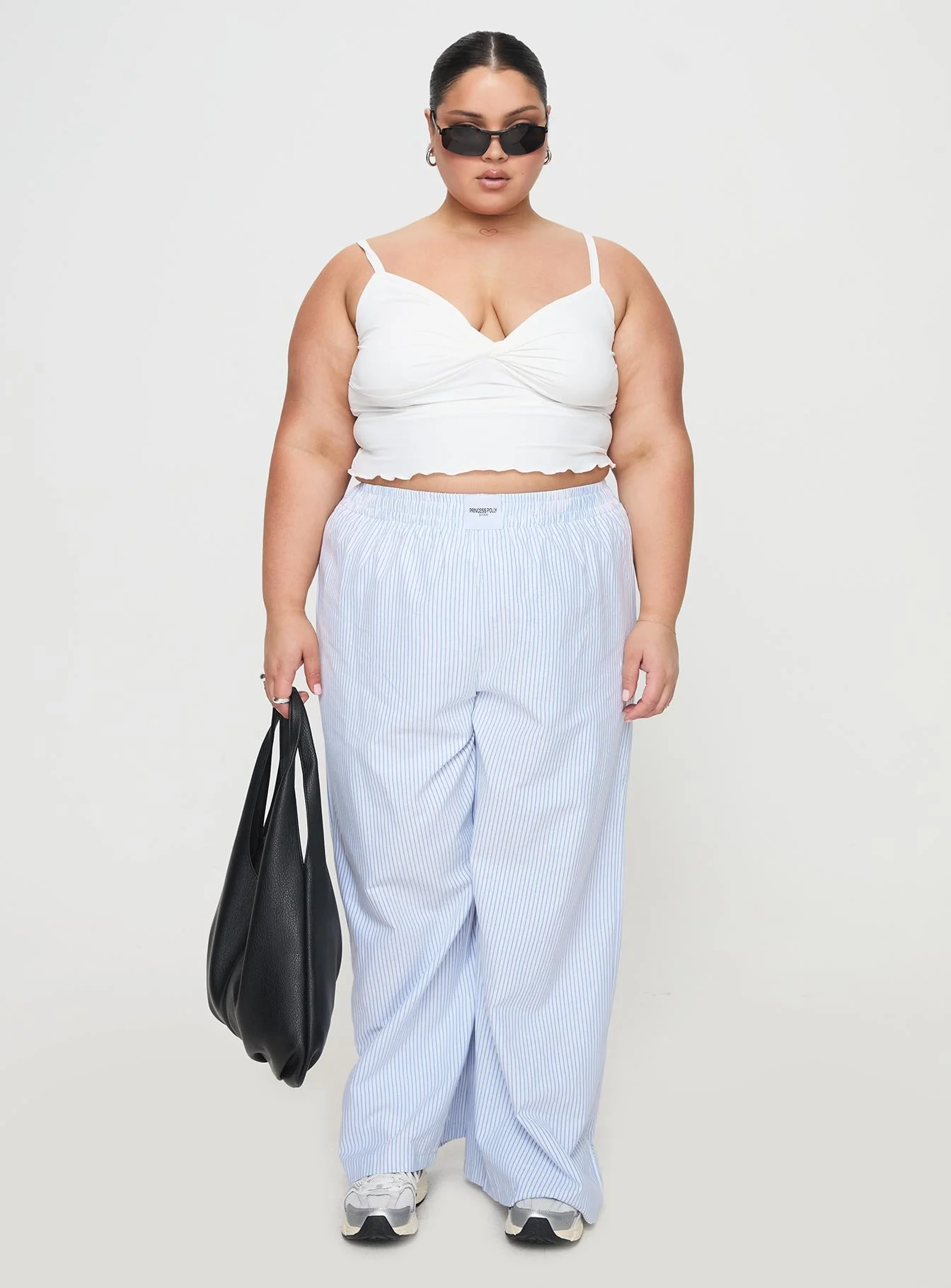 Beach House Pants Blue Stripe Curve - Image 7