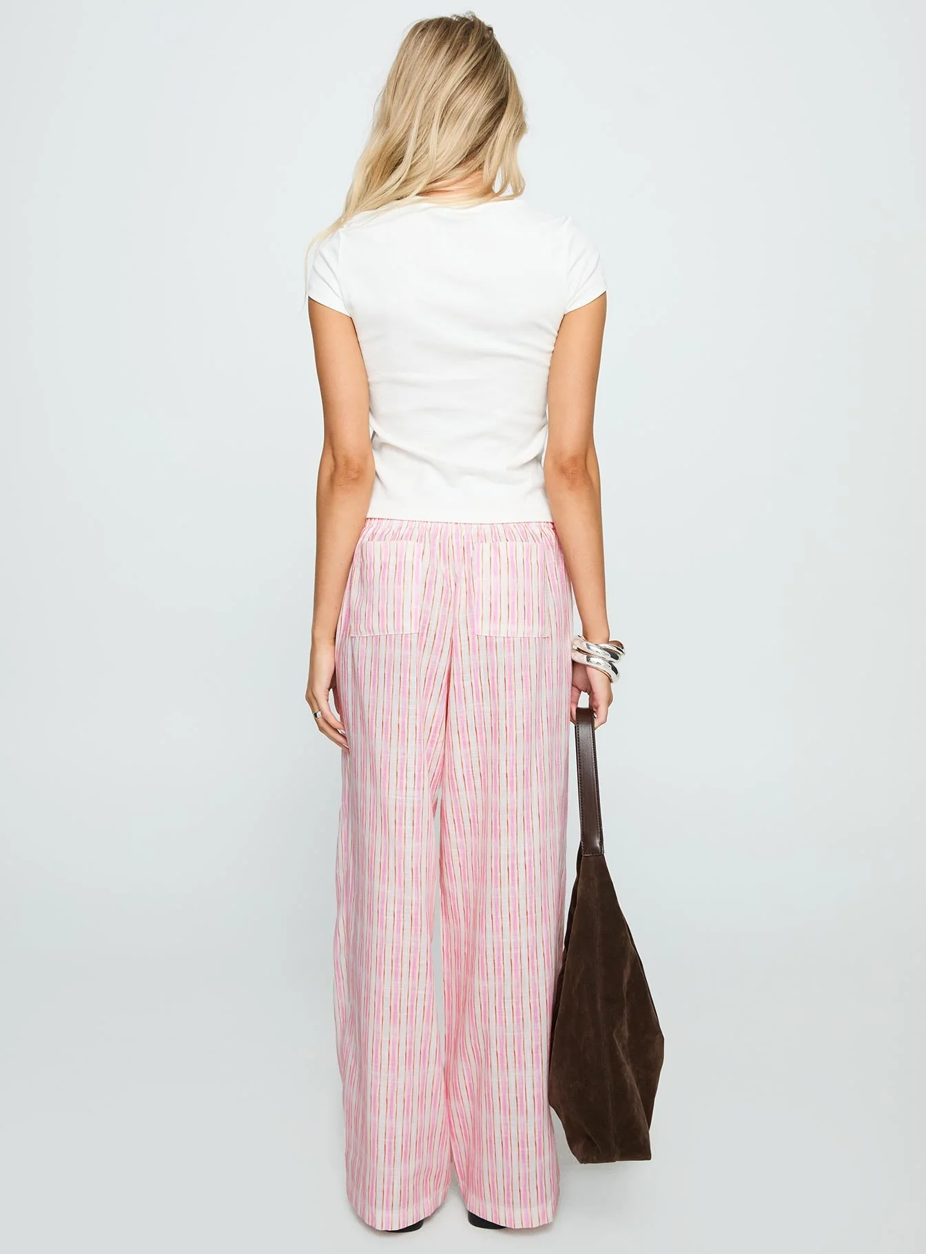Beach House Pants Pink Stripe - Image 5