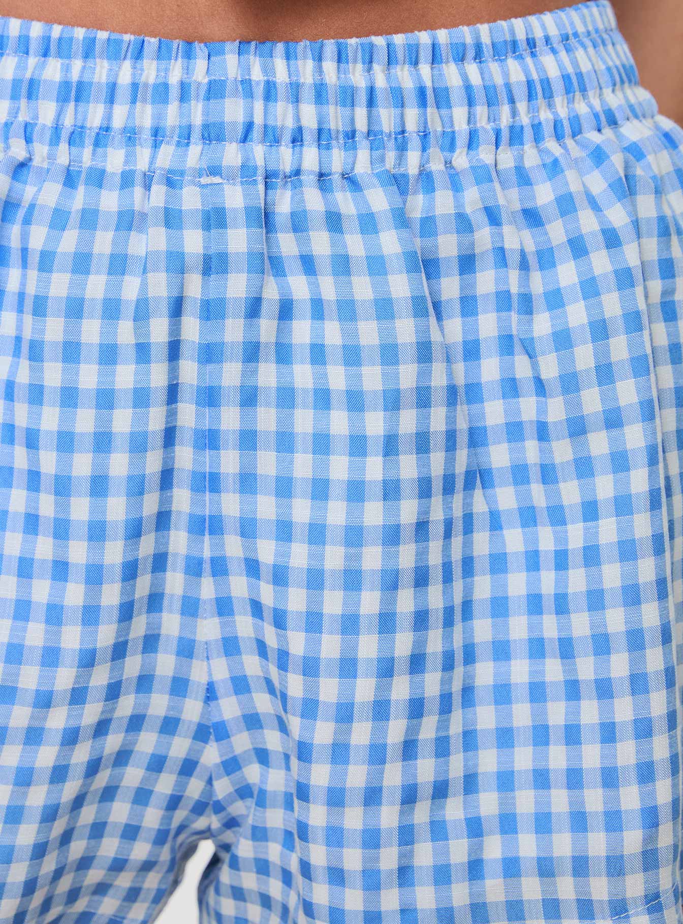 Beach House Shorts Blue / White Gingham - Image 5
