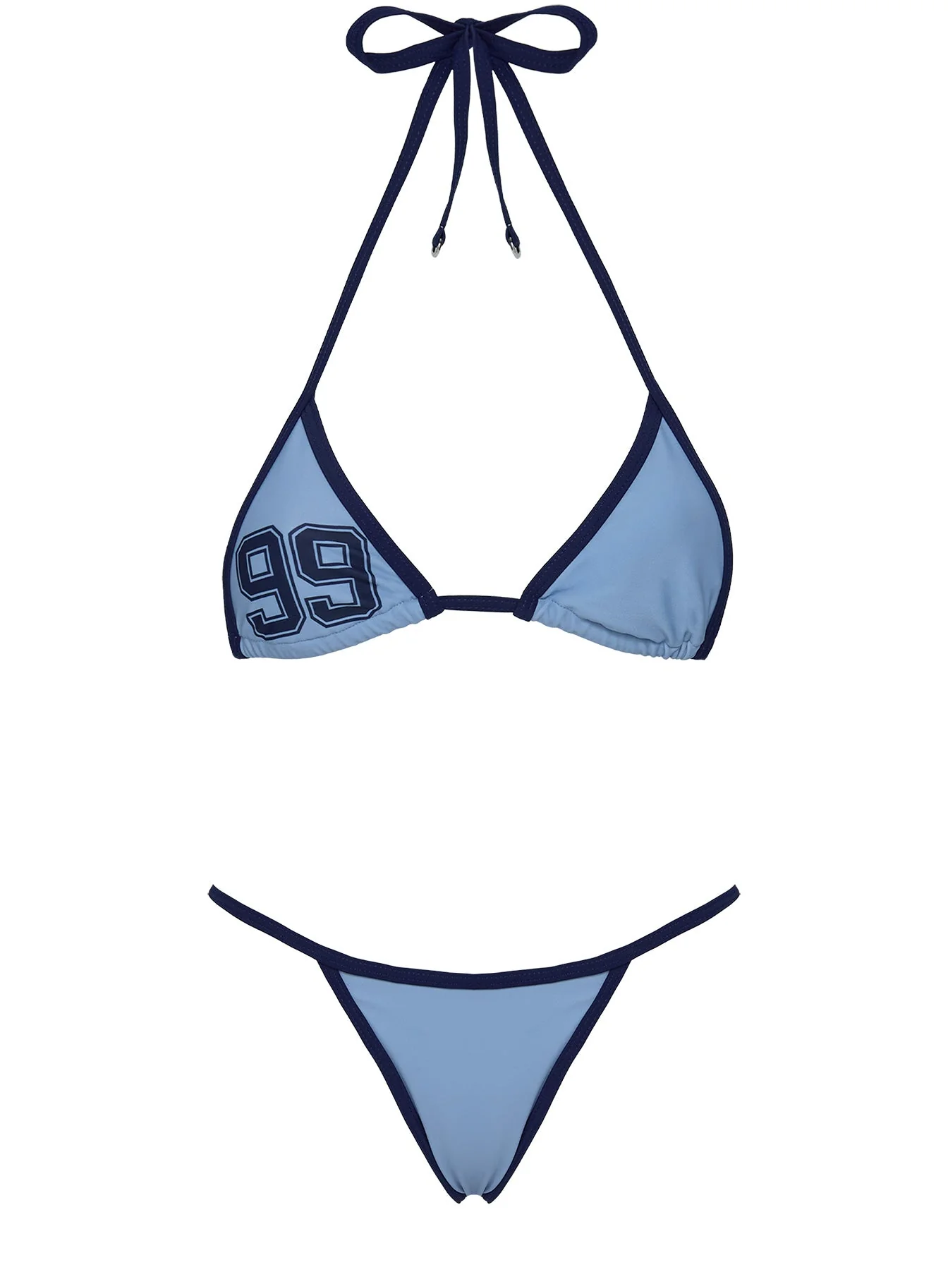 Beasley Cheeky Bikini Bottoms Blue - Image 5