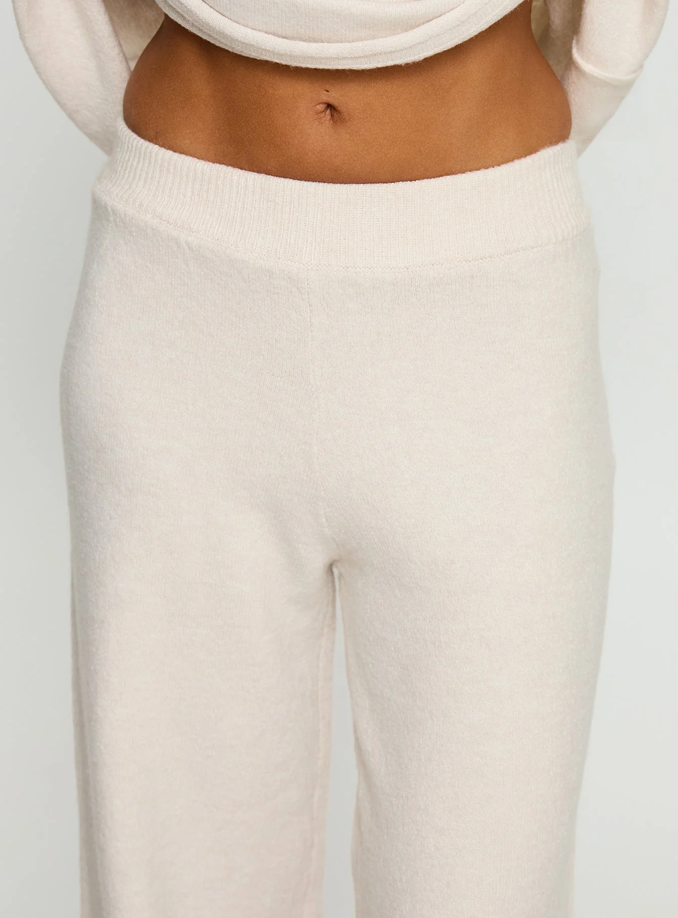Bekki Wide Leg Knit Pant Oat - Image 6