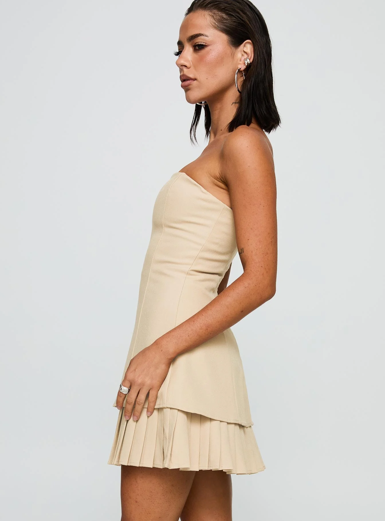 Believe My Mind Playsuit Beige - Image 4