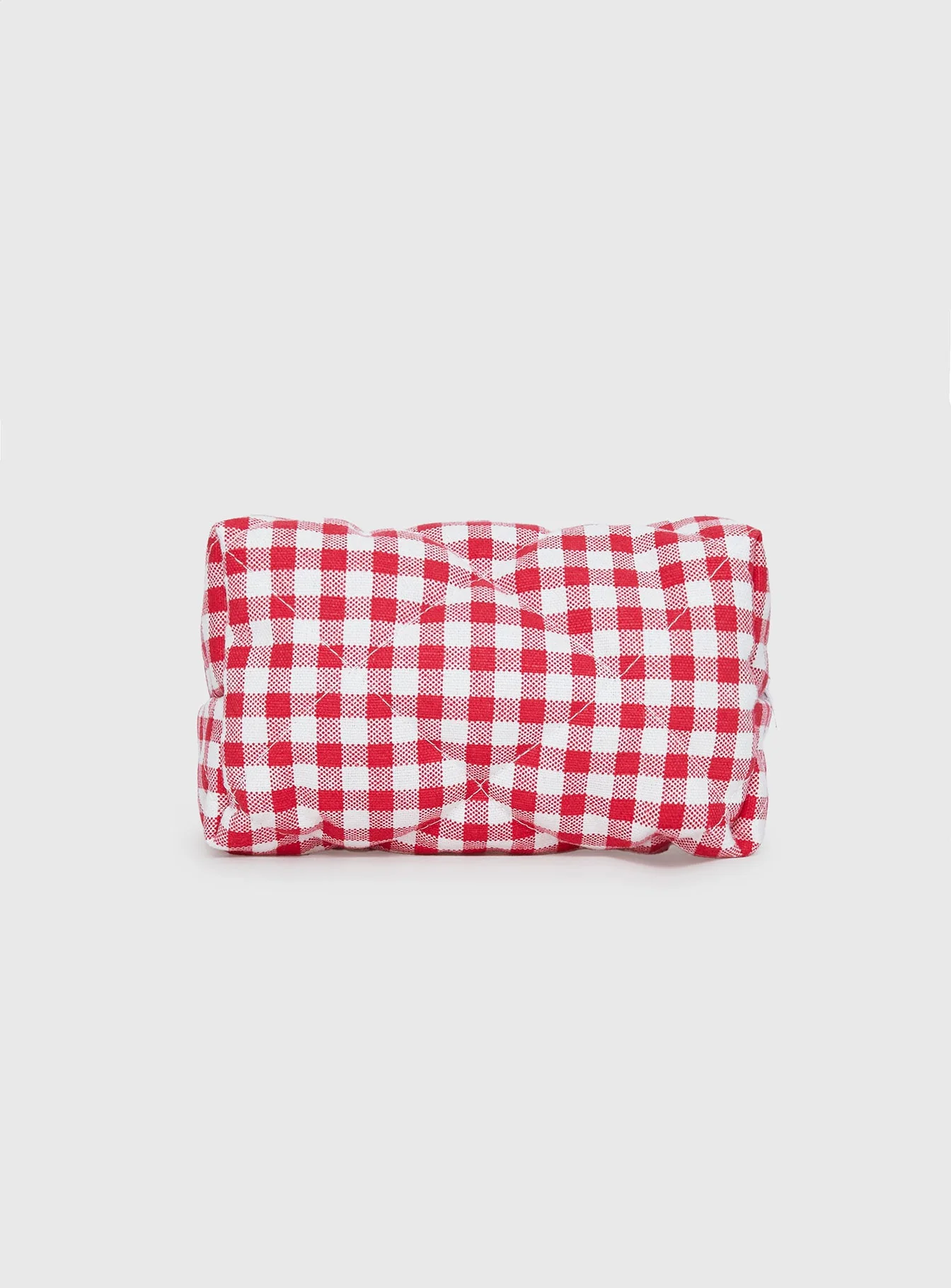 Belize Pouch Red Gingham - Image 2