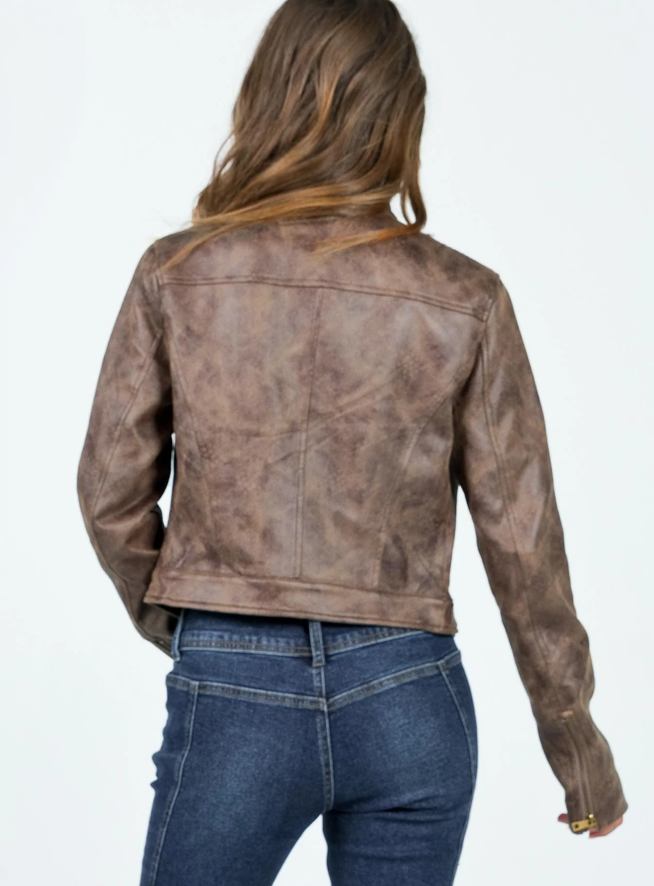 Bella Moto Jacket Chocolate - Image 5