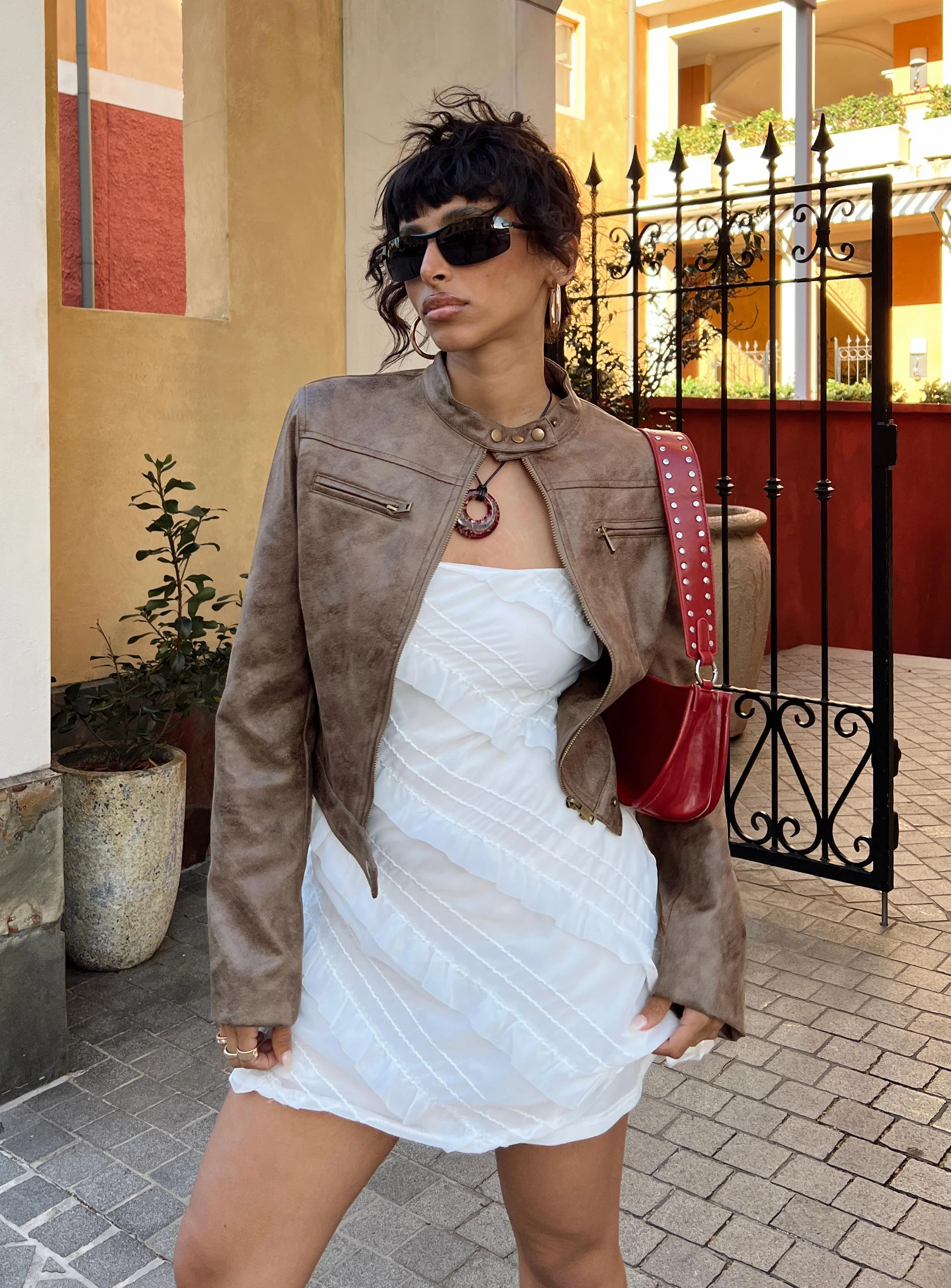 Bella Moto Jacket Chocolate - Image 9