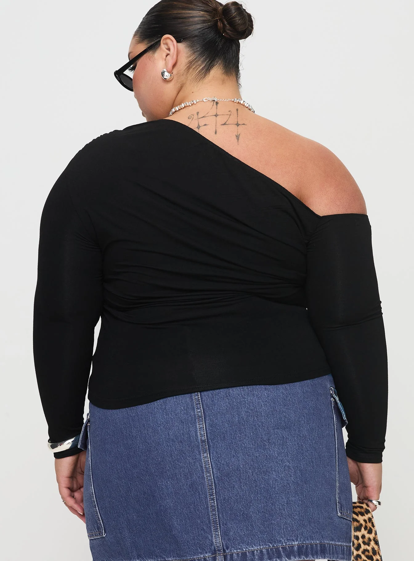 Beller Long Sleeve Top Black Curve - Image 4