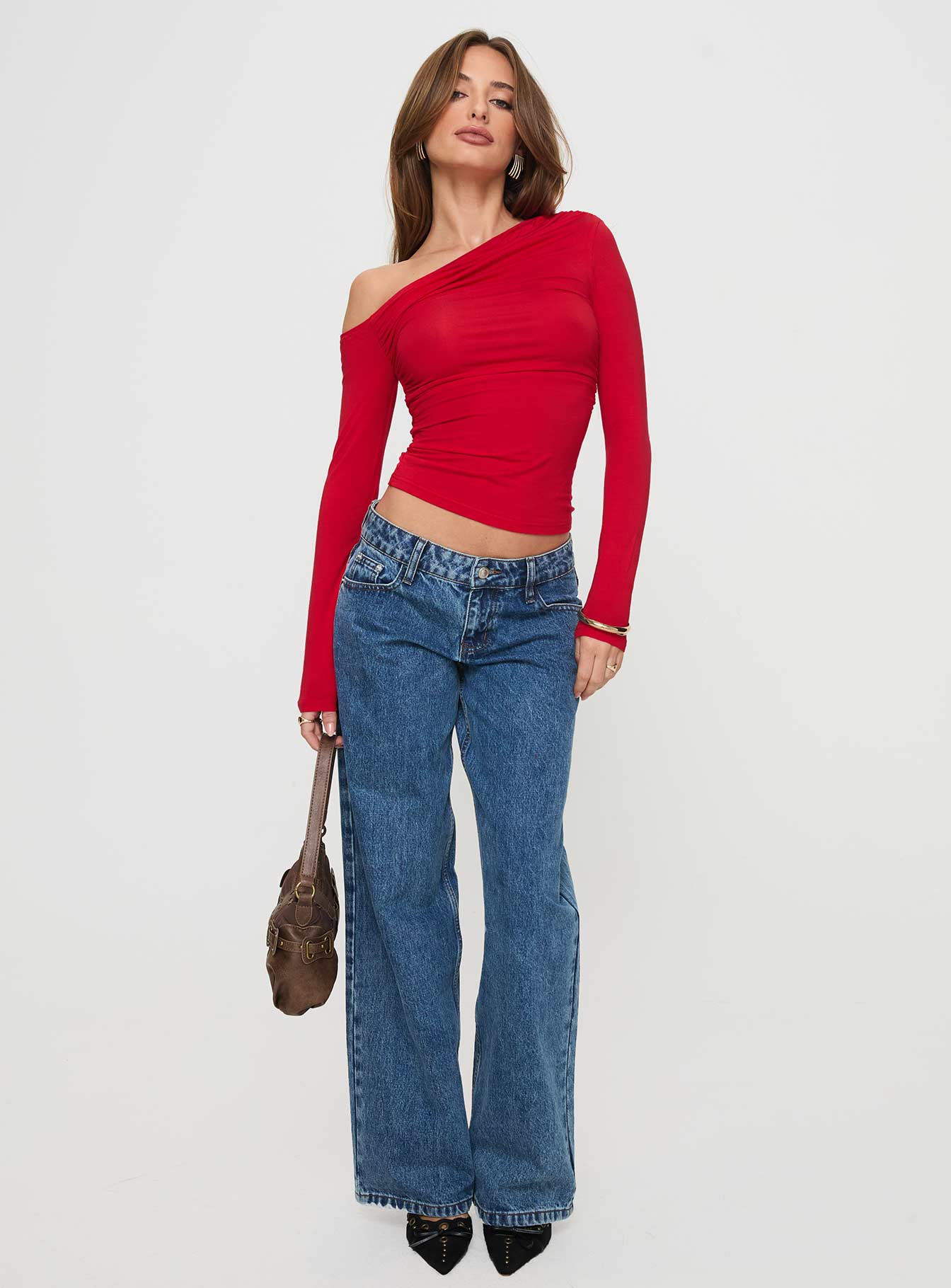 Beller Long Sleeve Top Red - Image 3