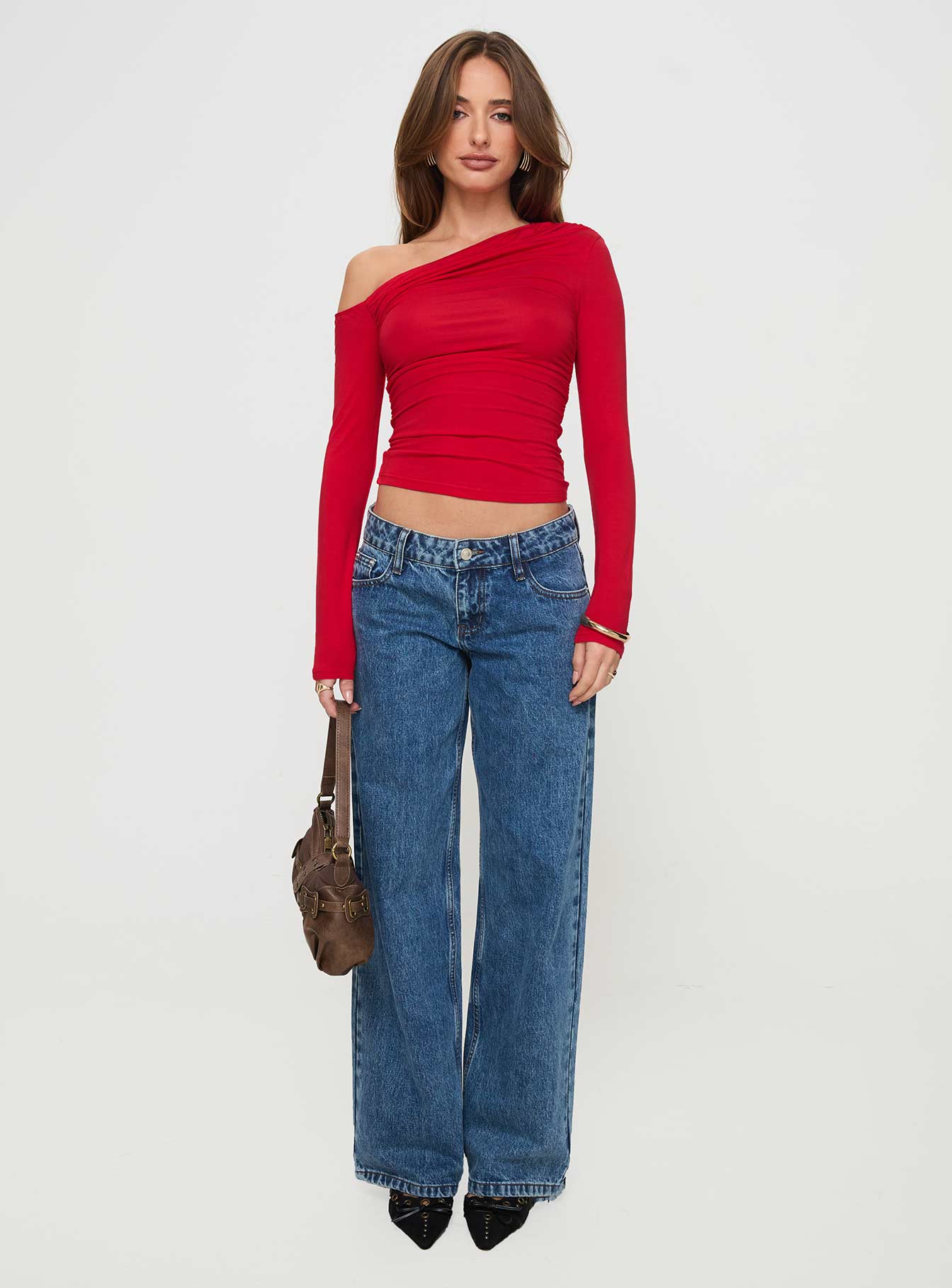 Beller Long Sleeve Top Red - Image 7
