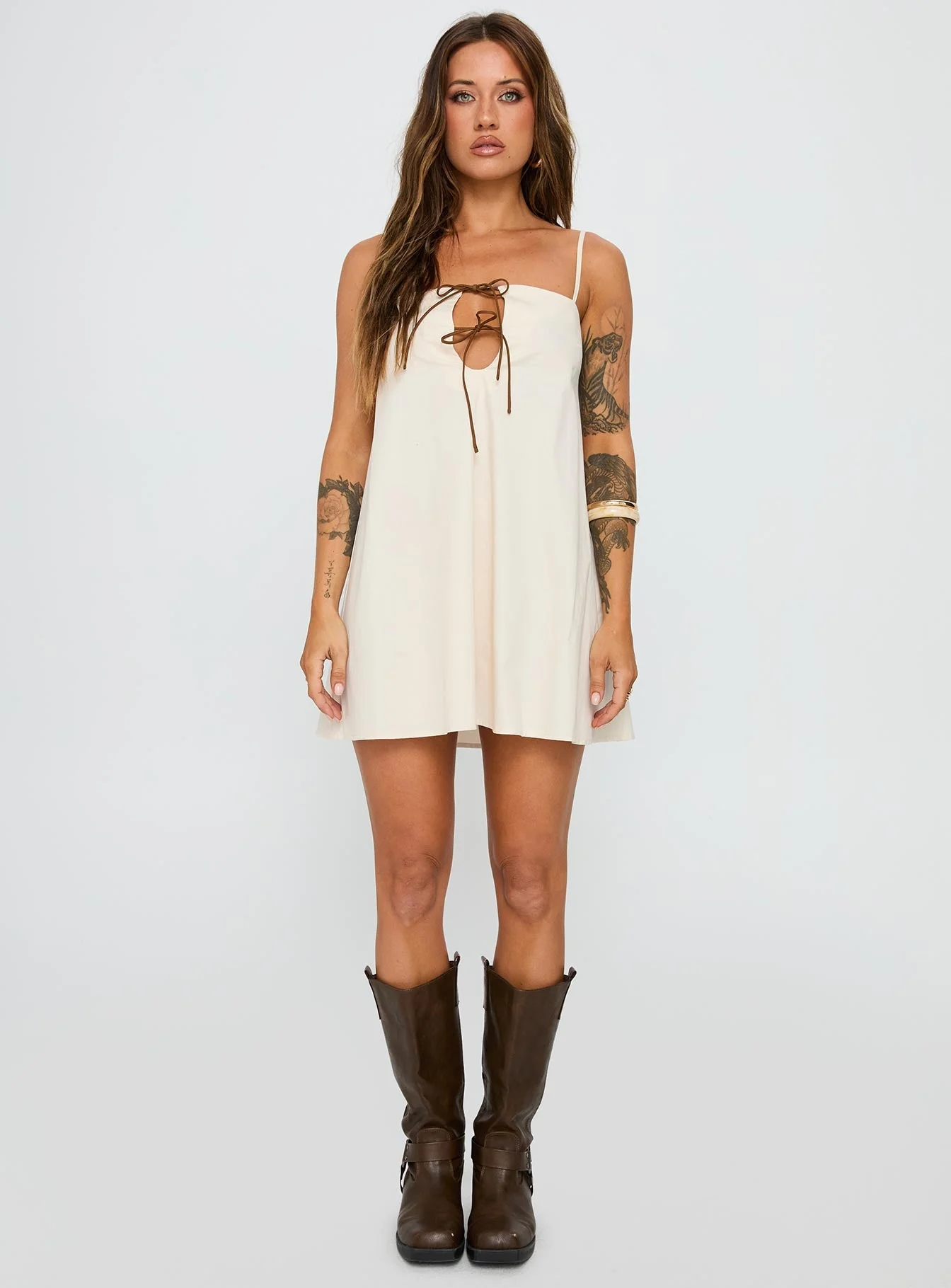 Belong Together Mini Dress Cream - Image 7