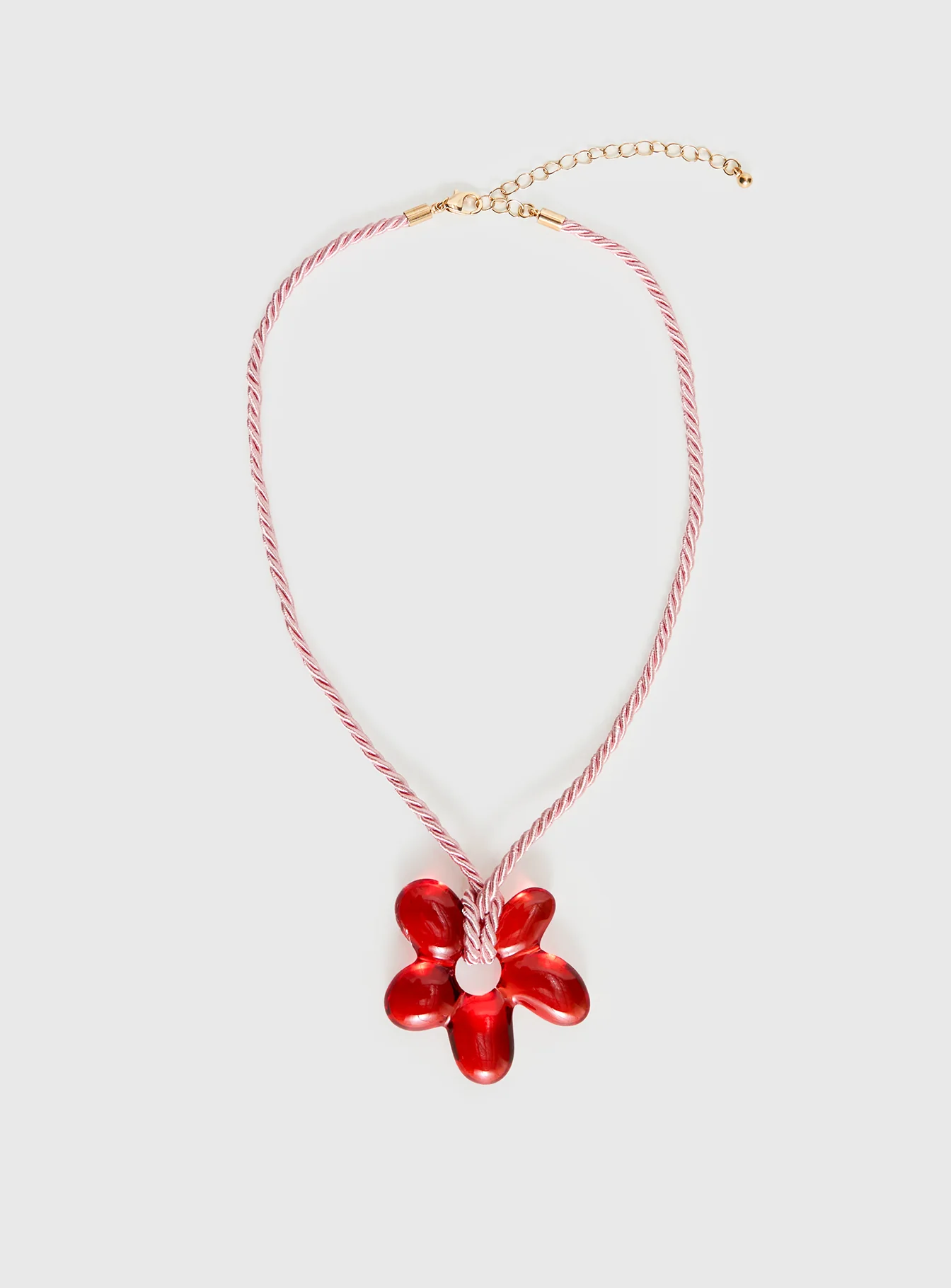 Belvedere Floral Pendant Necklace Pink - Image 2
