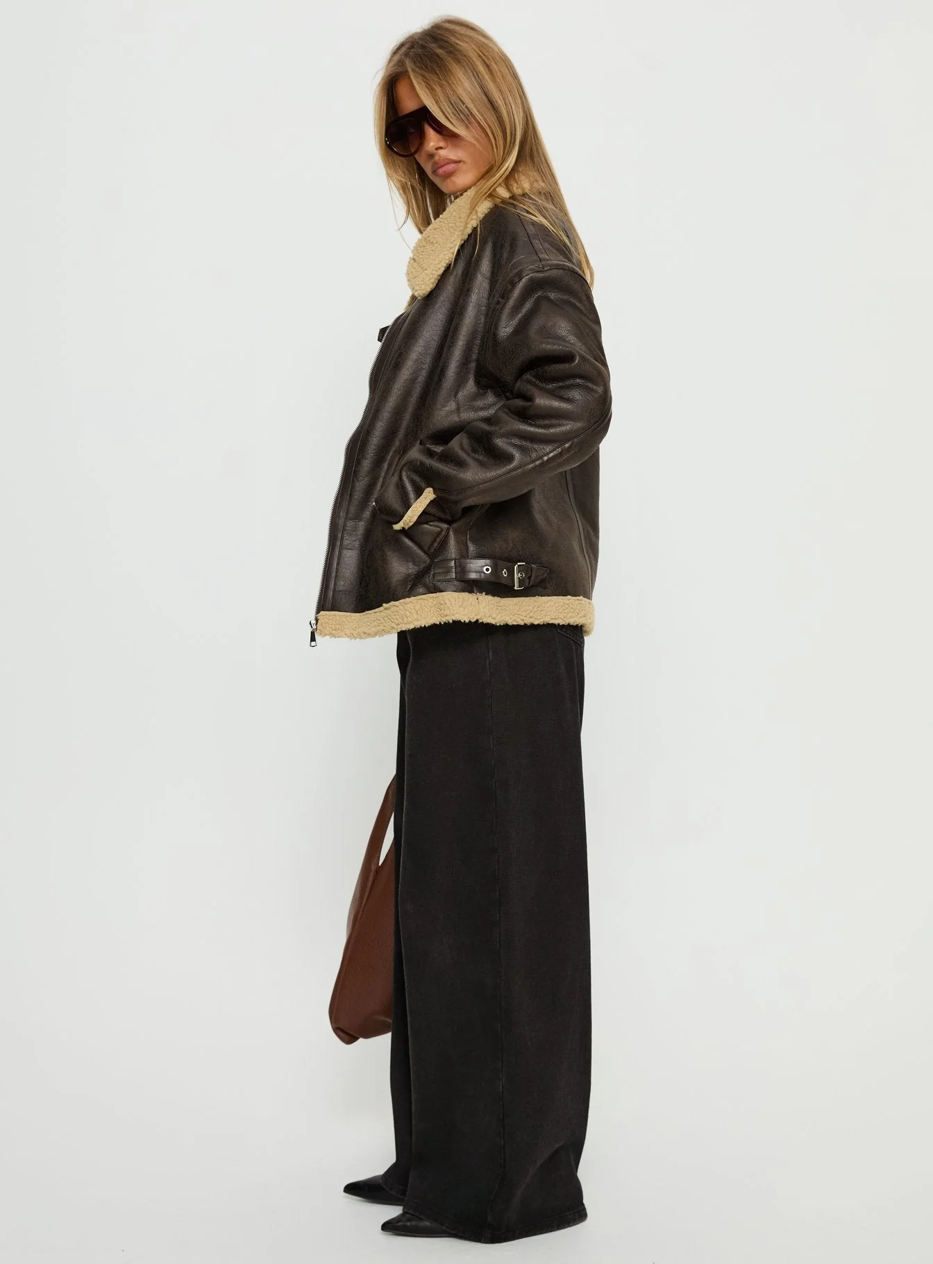 Benetta Collared Jacket Brown - Image 4