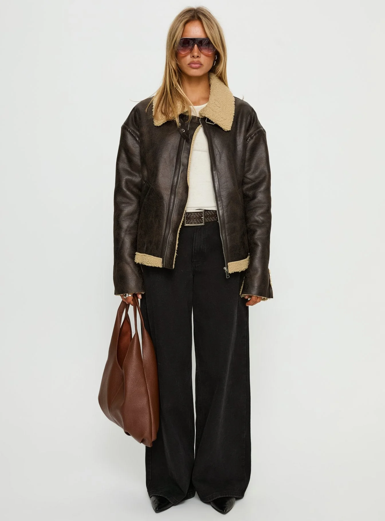 Benetta Collared Jacket Brown - Image 7