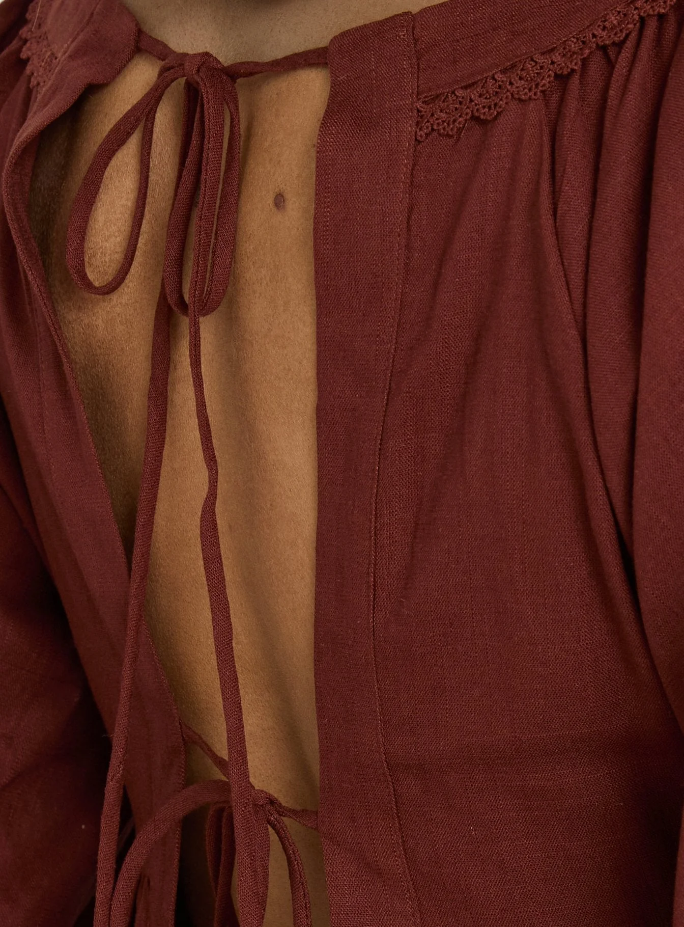 Benjie Long Sleeve Top Chocolate - Image 6