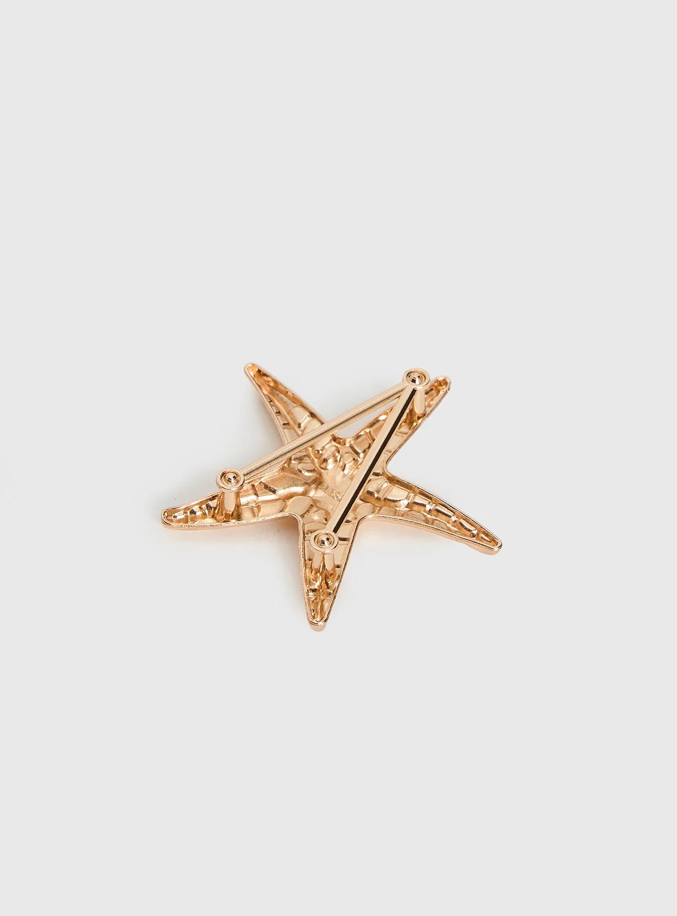Best Time Star Brooch Gold - Image 3