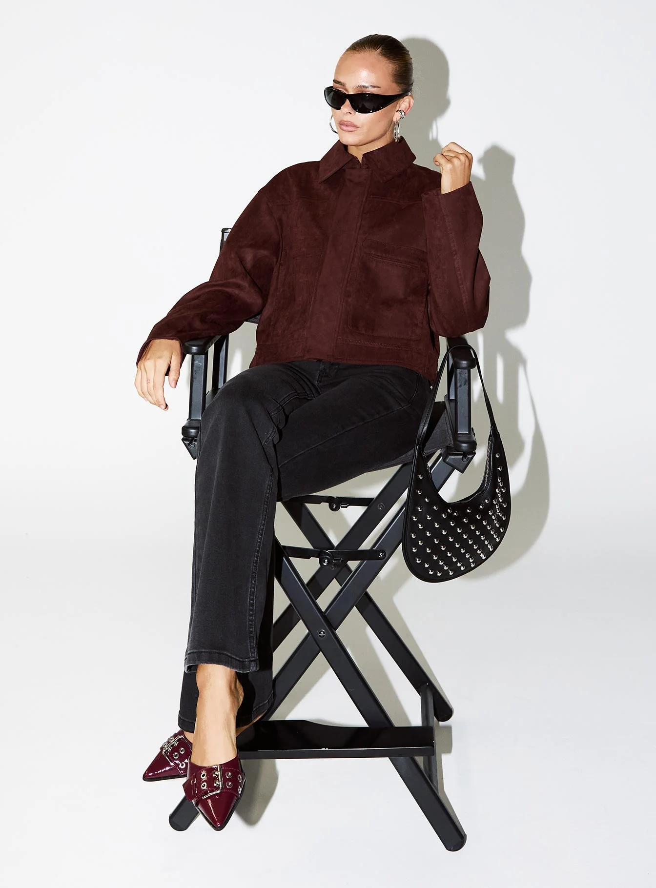 Bethany Low Rise Bootleg Jeans Washed Black - Image 9