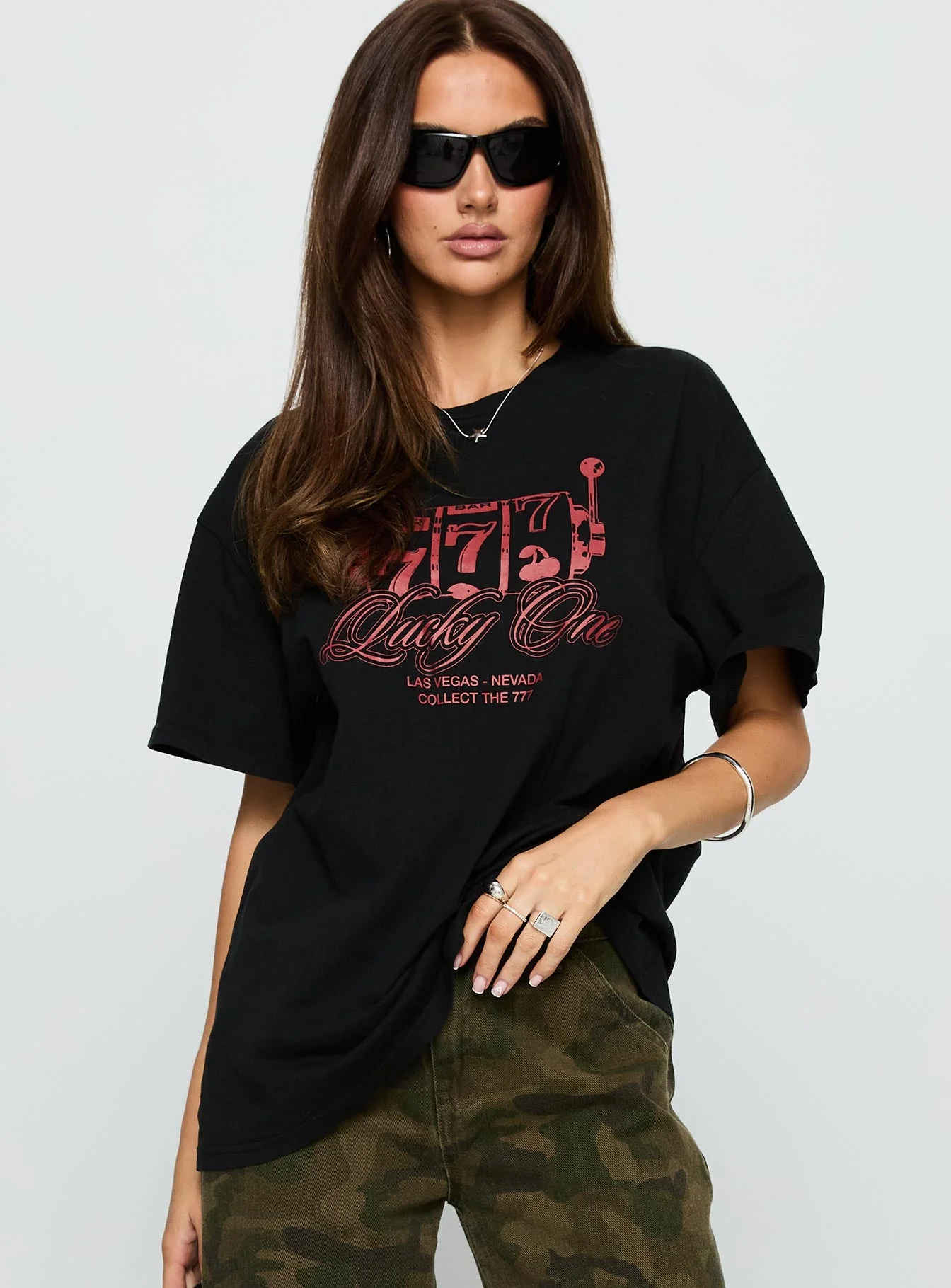 Big Winner Oversized Graphic Tee Black - Image 2