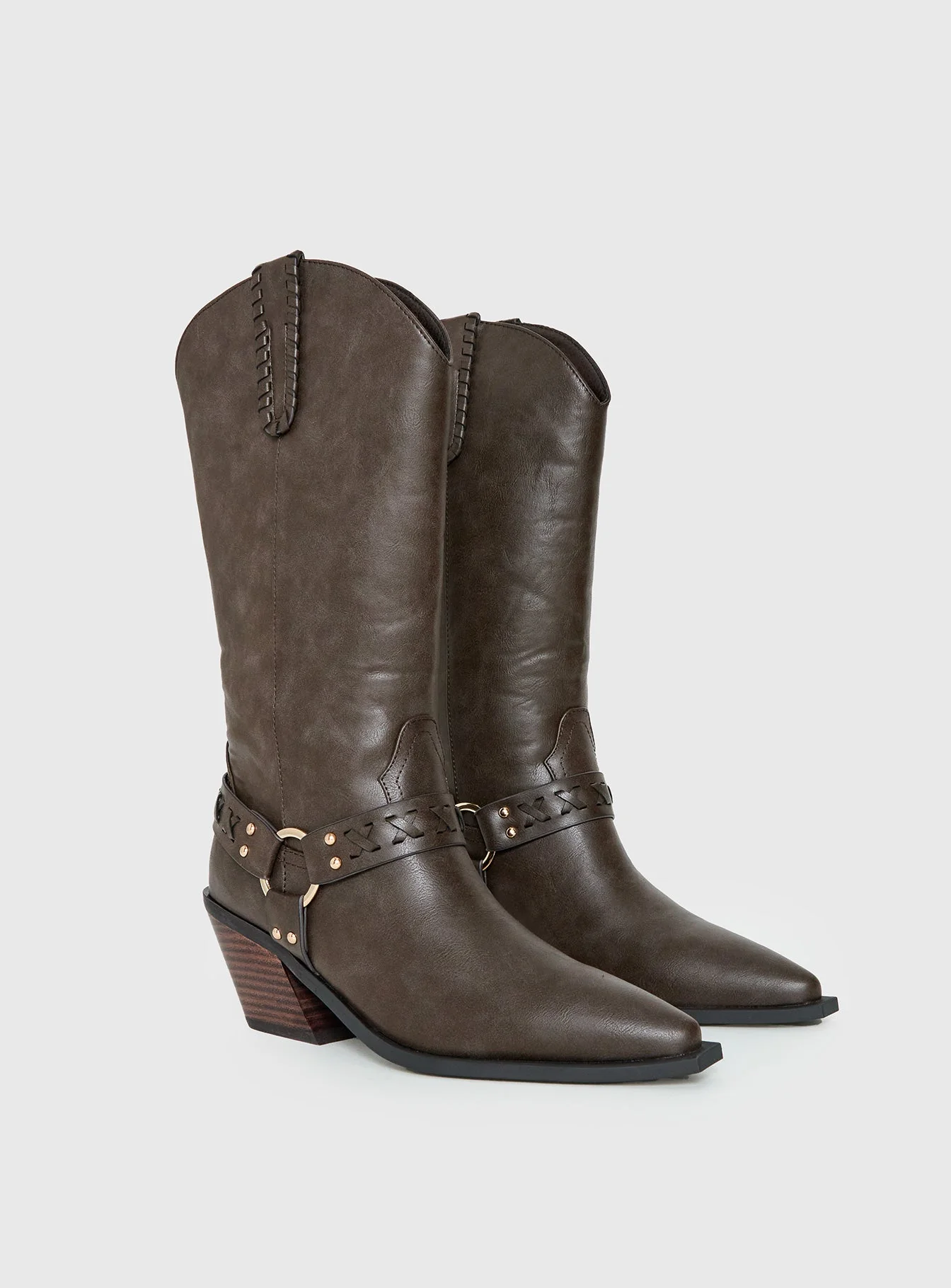 Billini Eldora Cowboy Boots Brown - Image 2