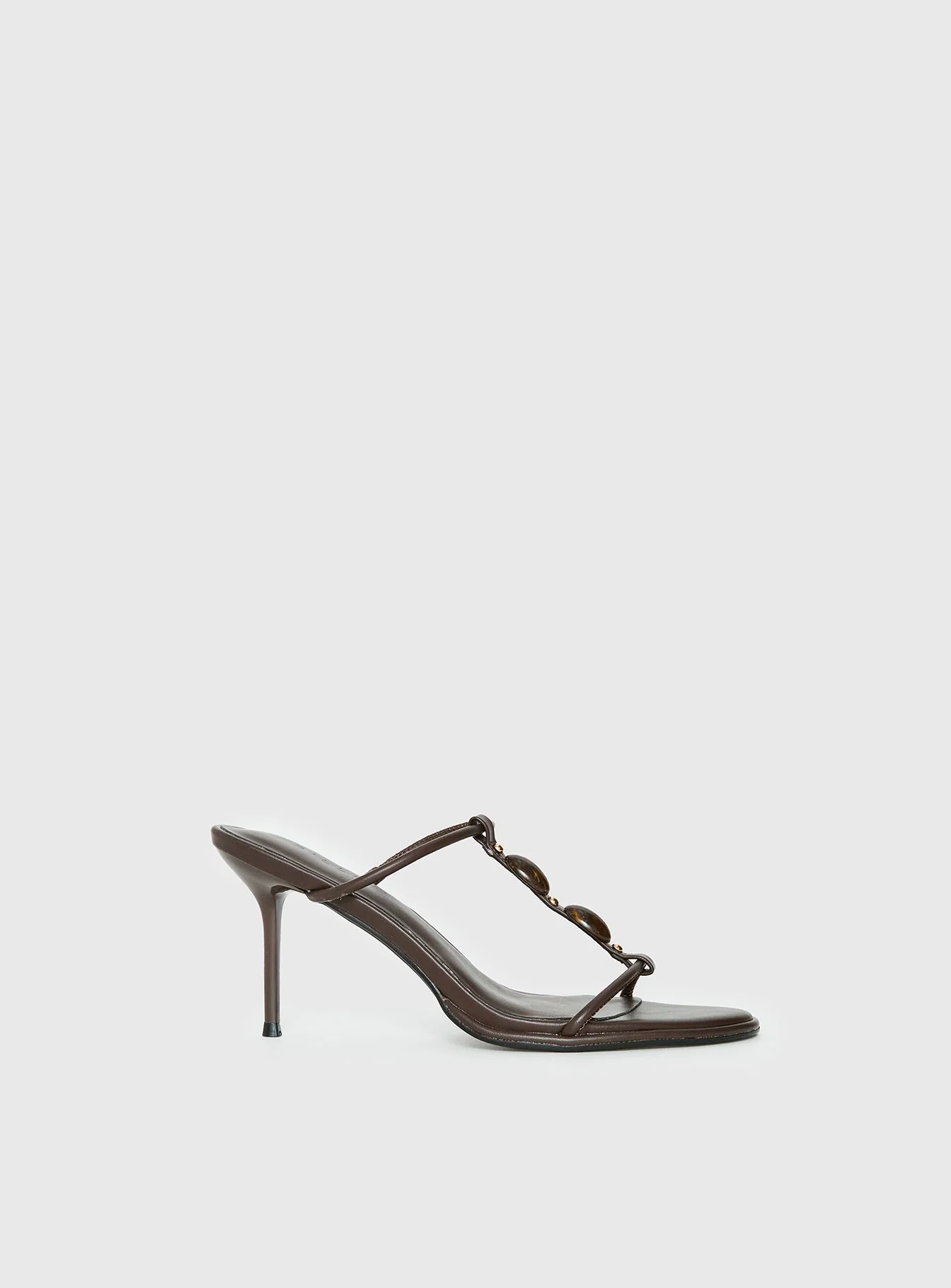 Billini Olympie Gem Detail Heels Brown - Image 2