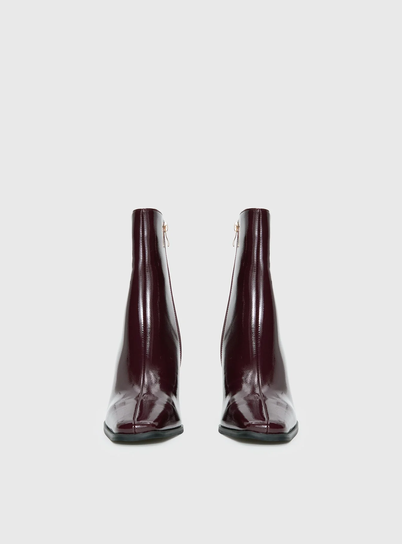 Billini Wez Boots Mulberry Crinkle Patent - Image 4