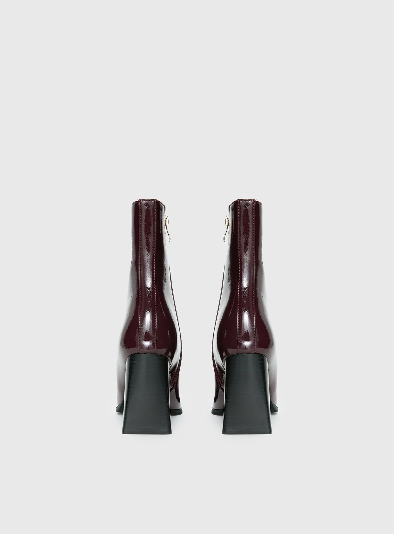 Billini Wez Boots Mulberry Crinkle Patent - Image 5