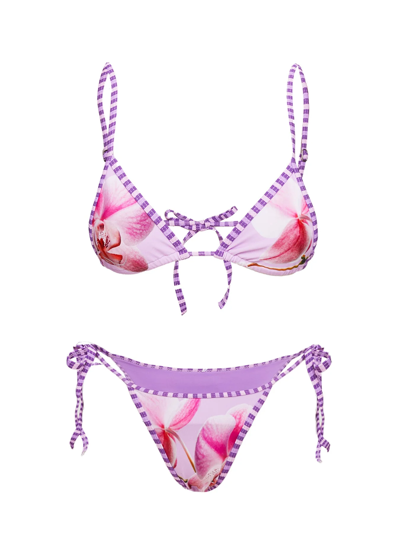 Blaylock Triangle Bikini Top Pink Orchid - Image 5