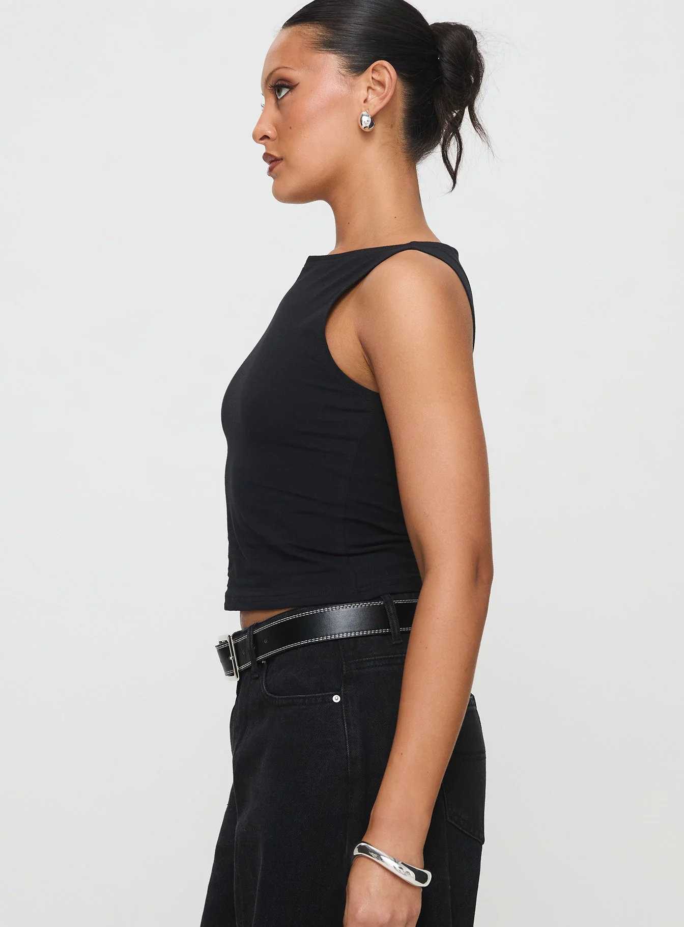 Bleeker High Neck Top Black - Image 4