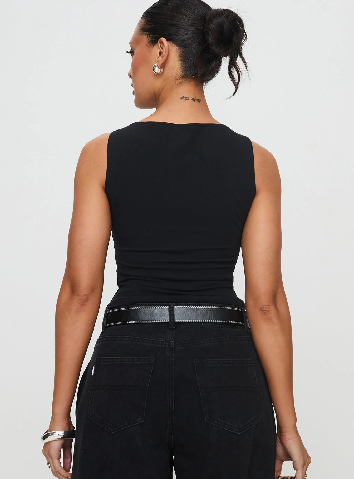 Bleeker High Neck Top Black - Image 5