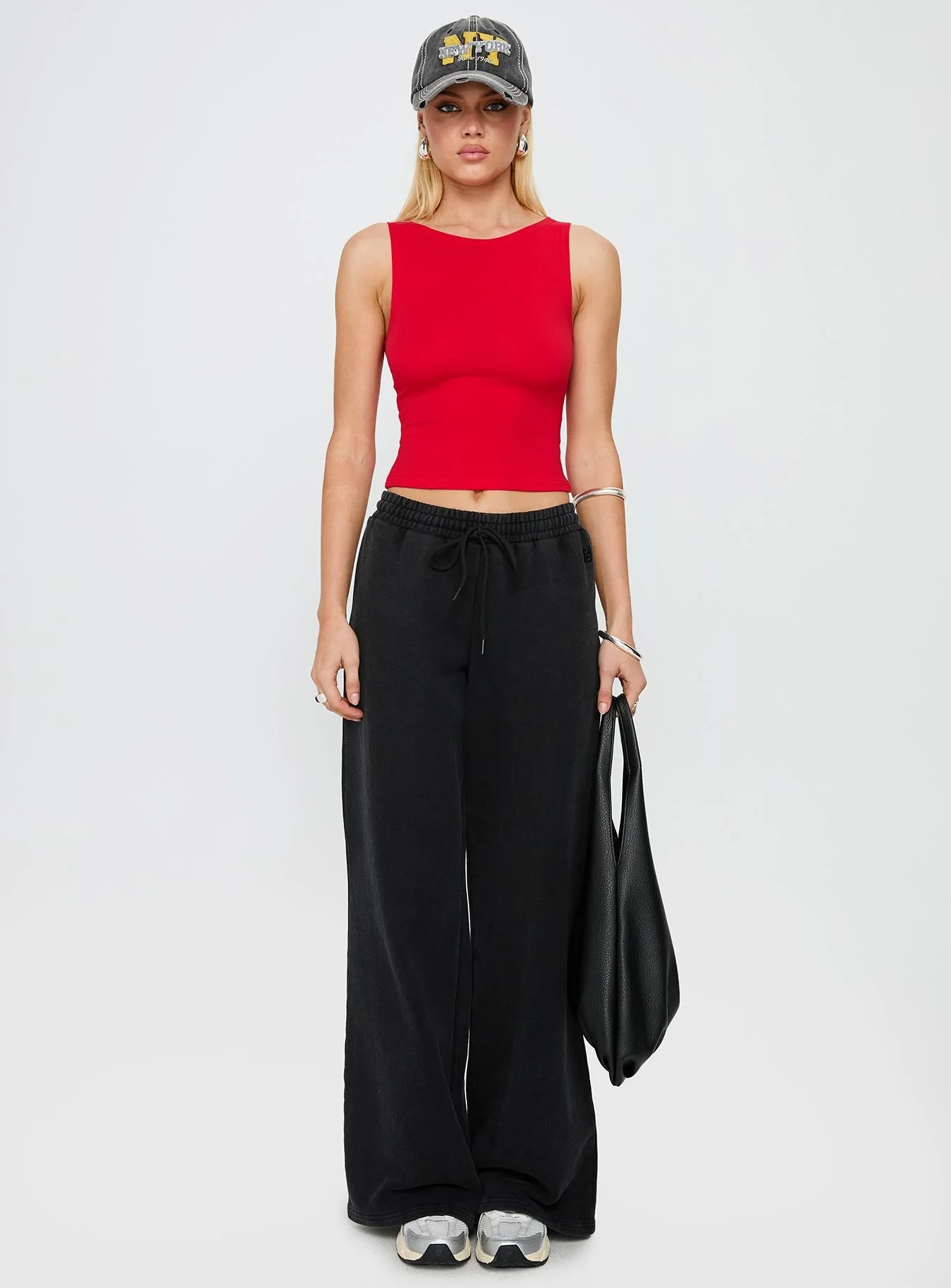 Bleeker High Neck Top Red - Image 7
