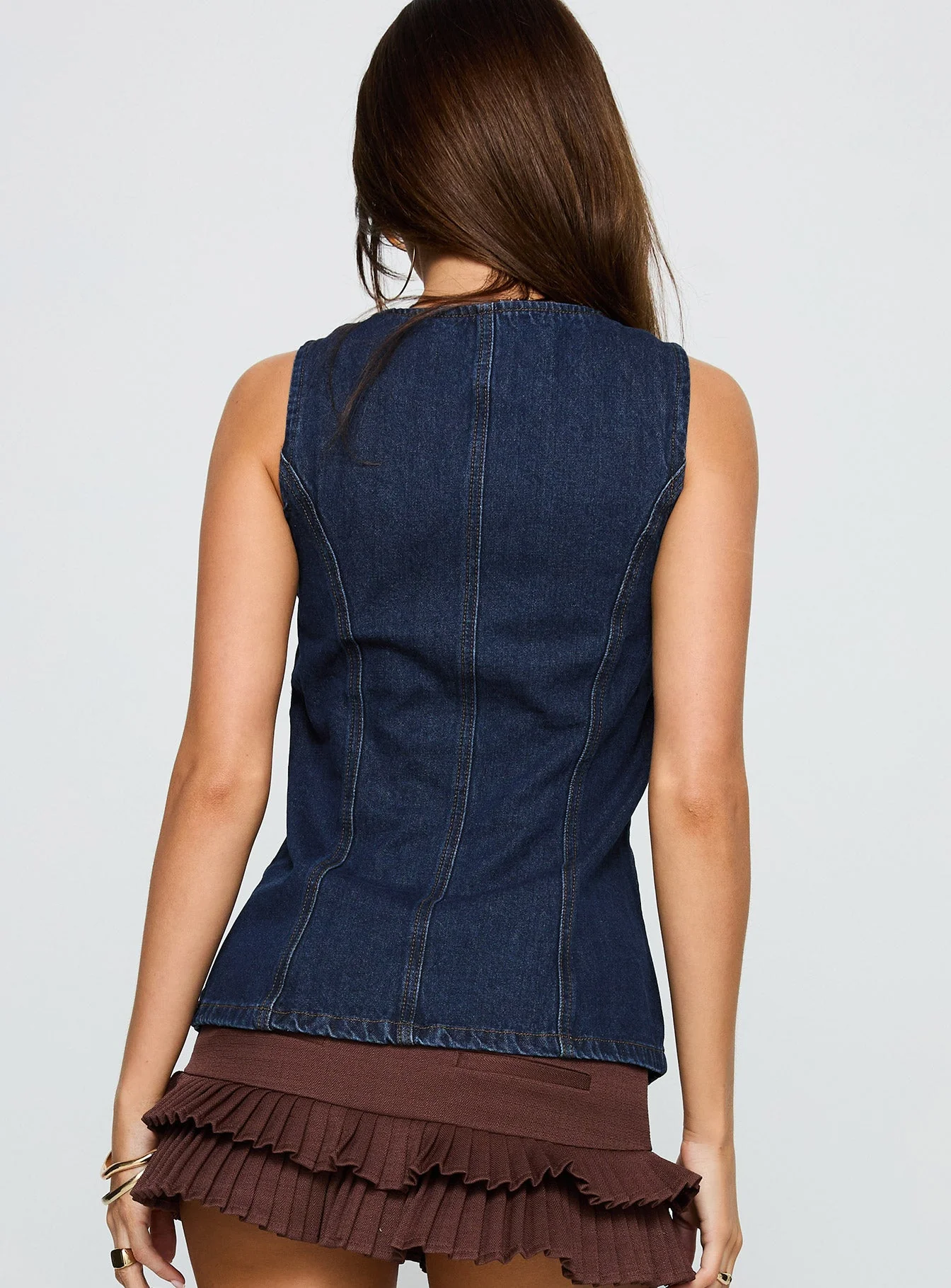 Bless Your Heart Top Blue Denim - Image 4