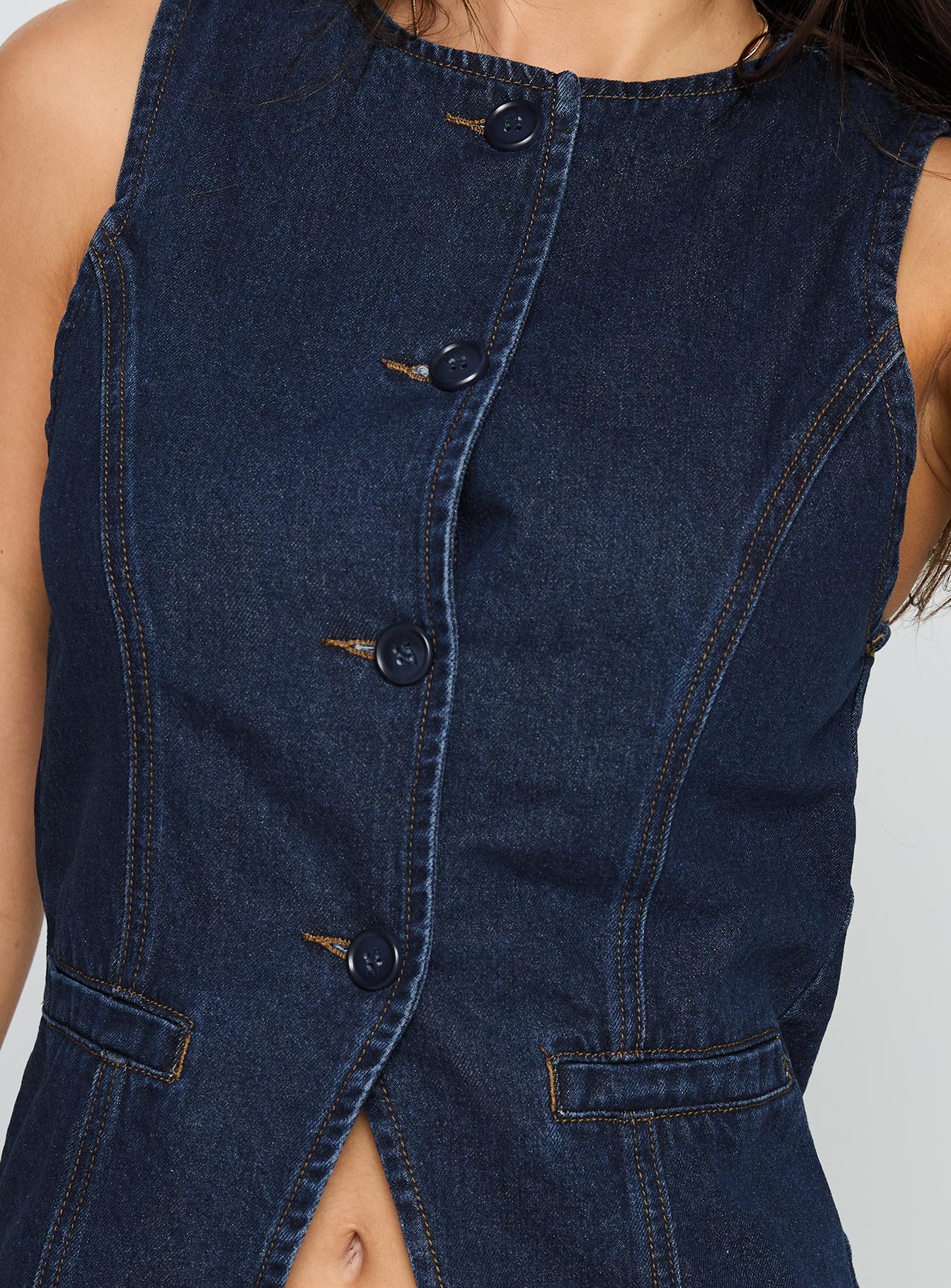 Bless Your Heart Top Blue Denim - Image 5