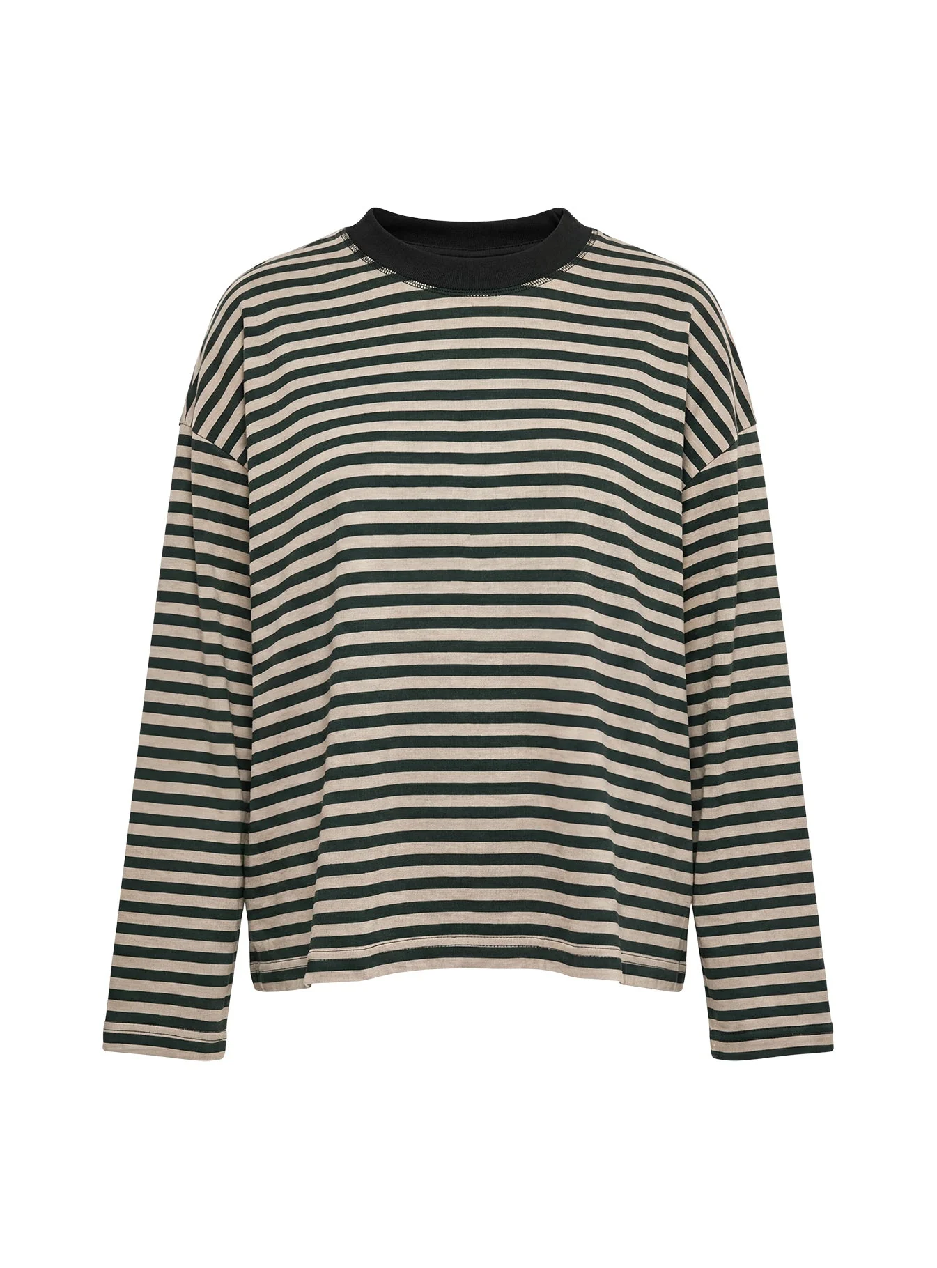 Bloom Long Sleeve Top Beige Stripe - Image 10