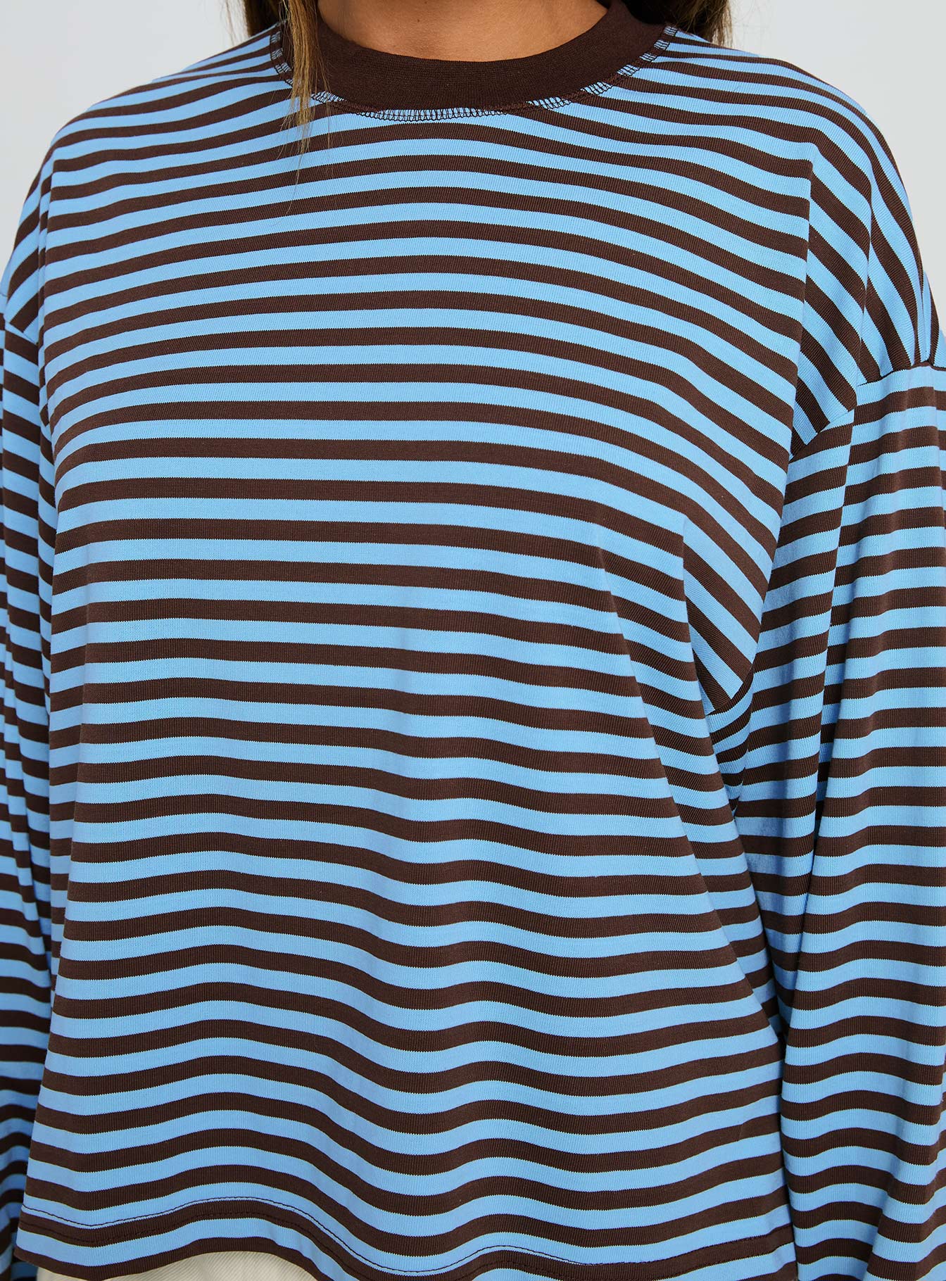Bloom Long Sleeve Chocolate Sea Stripe - Image 6