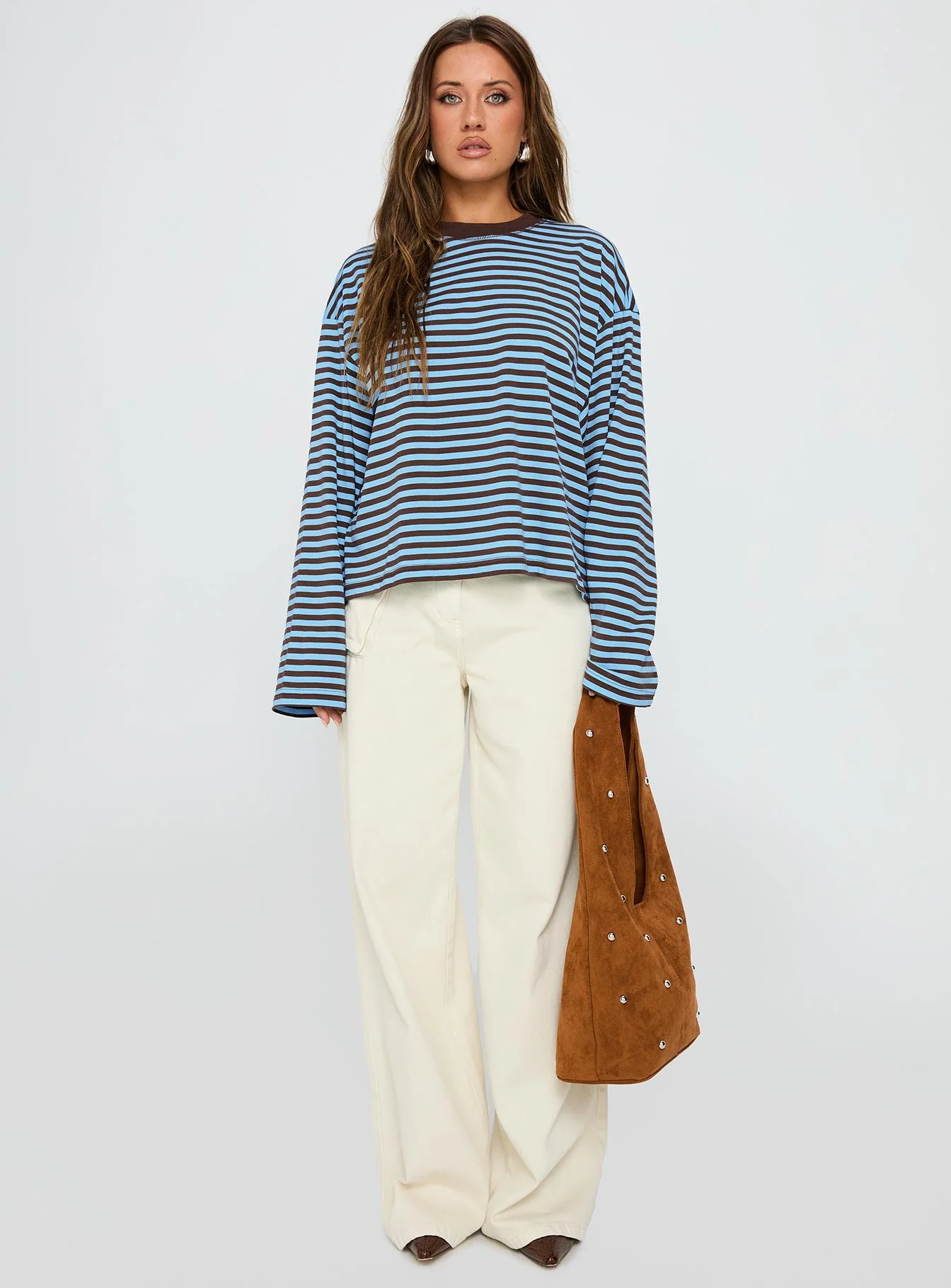 Bloom Long Sleeve Chocolate Sea Stripe - Image 7