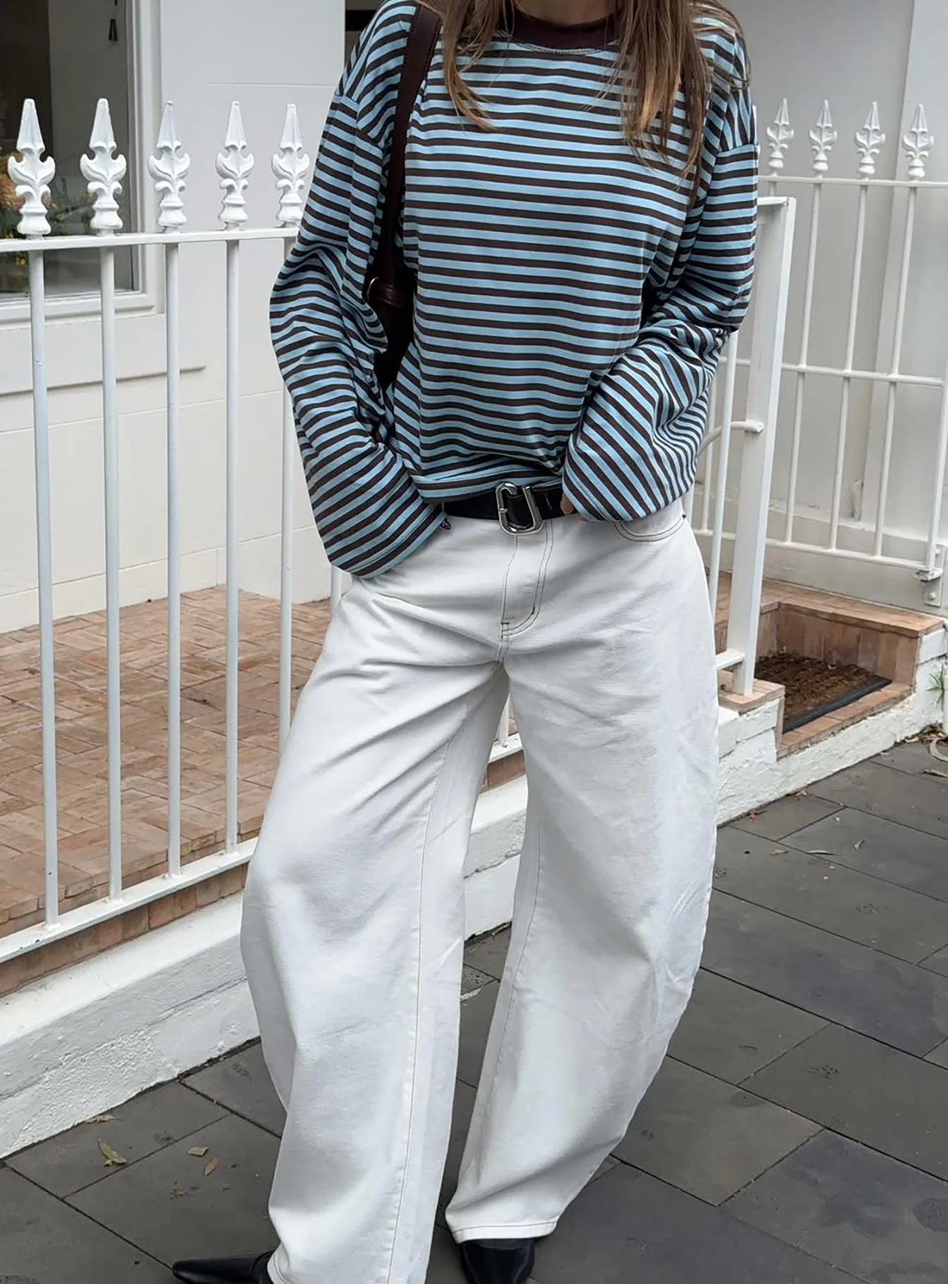 Bloom Long Sleeve Chocolate Sea Stripe - Image 9