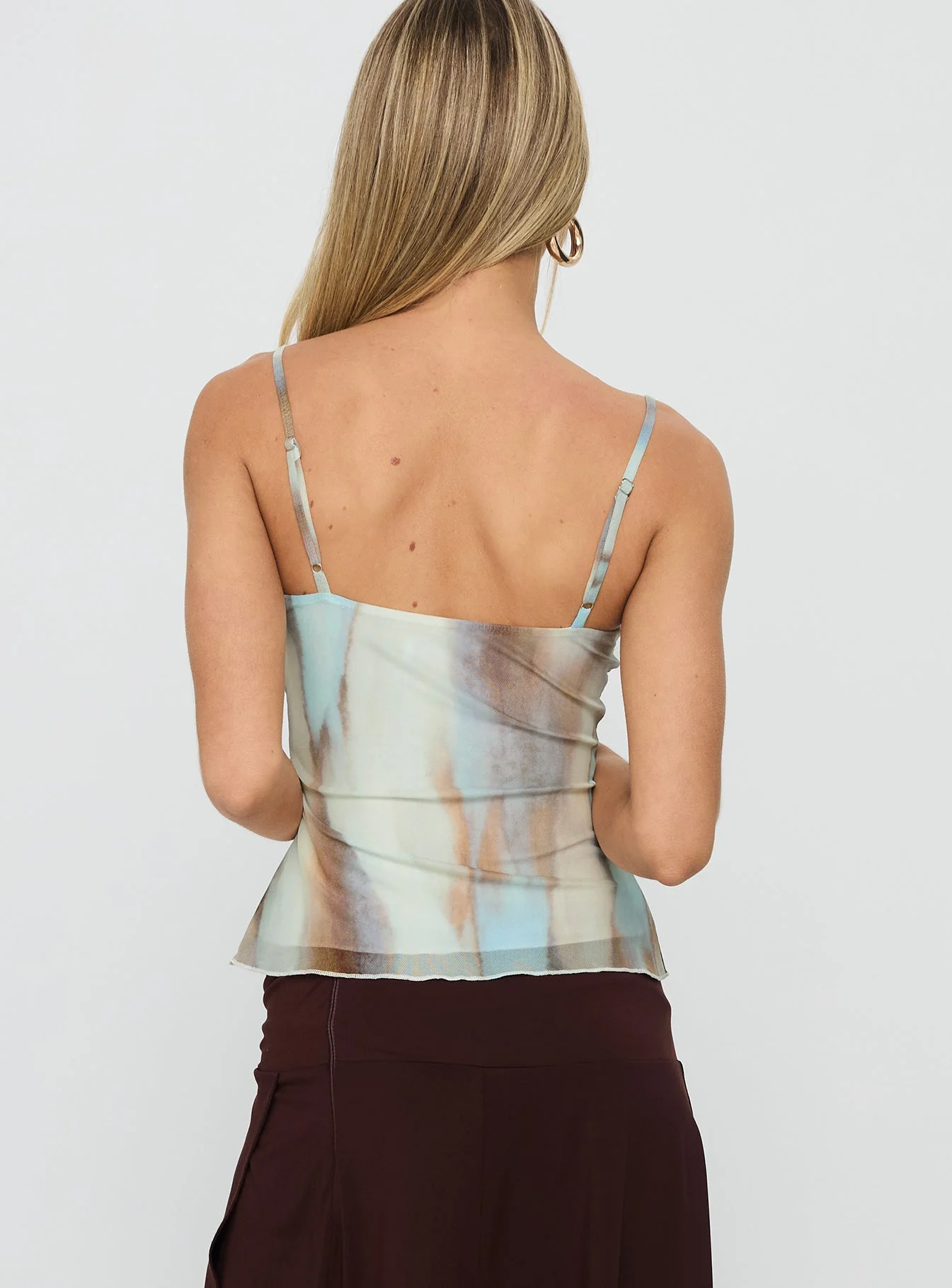 Bloomsbury Top Blue / Brown - Image 4