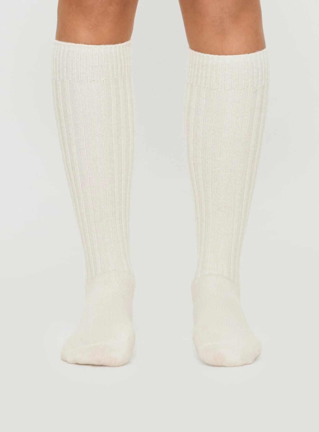 Boderline Knee High Socks White - Image 2