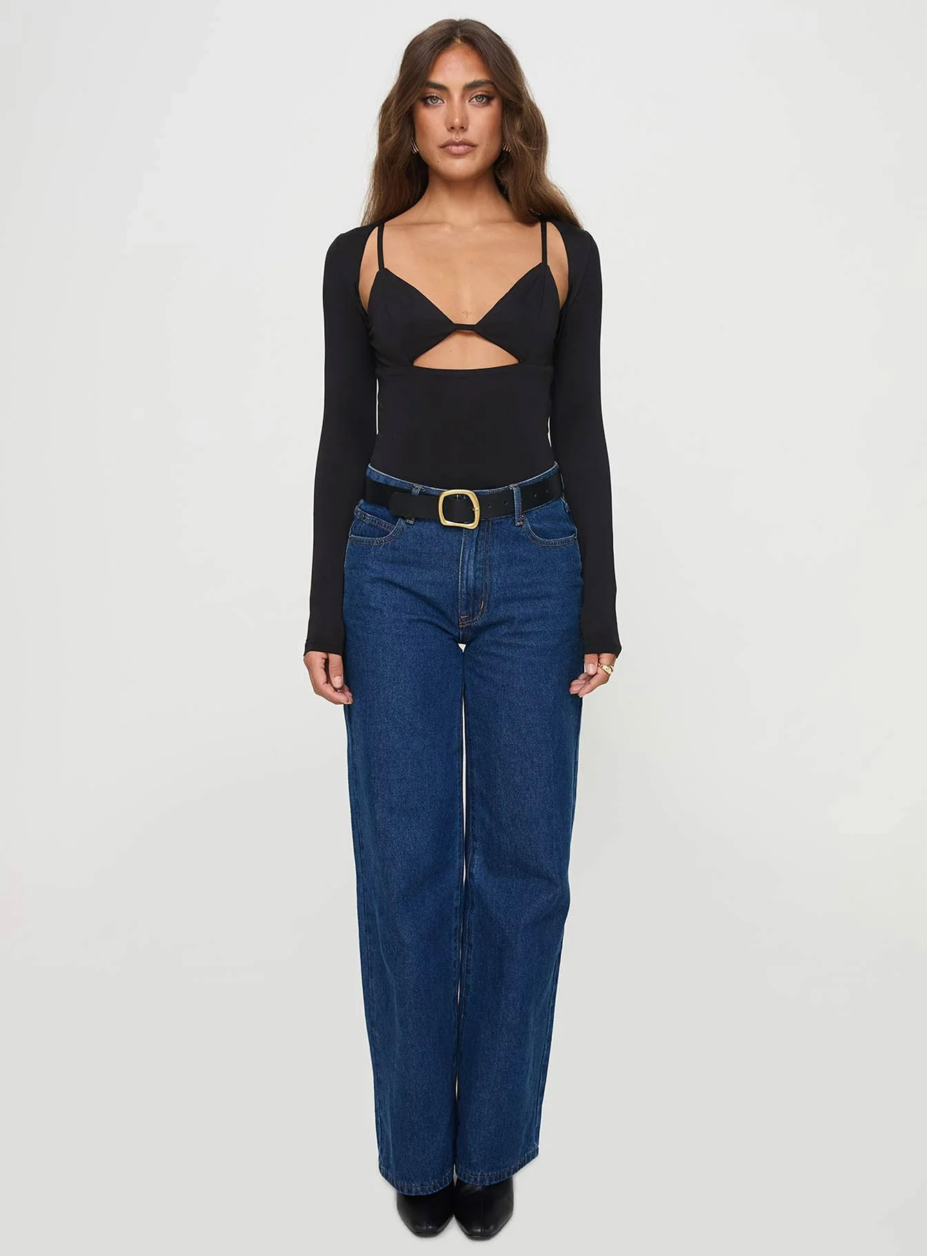 Bolden Long Sleeve Bodysuit Black - Image 7