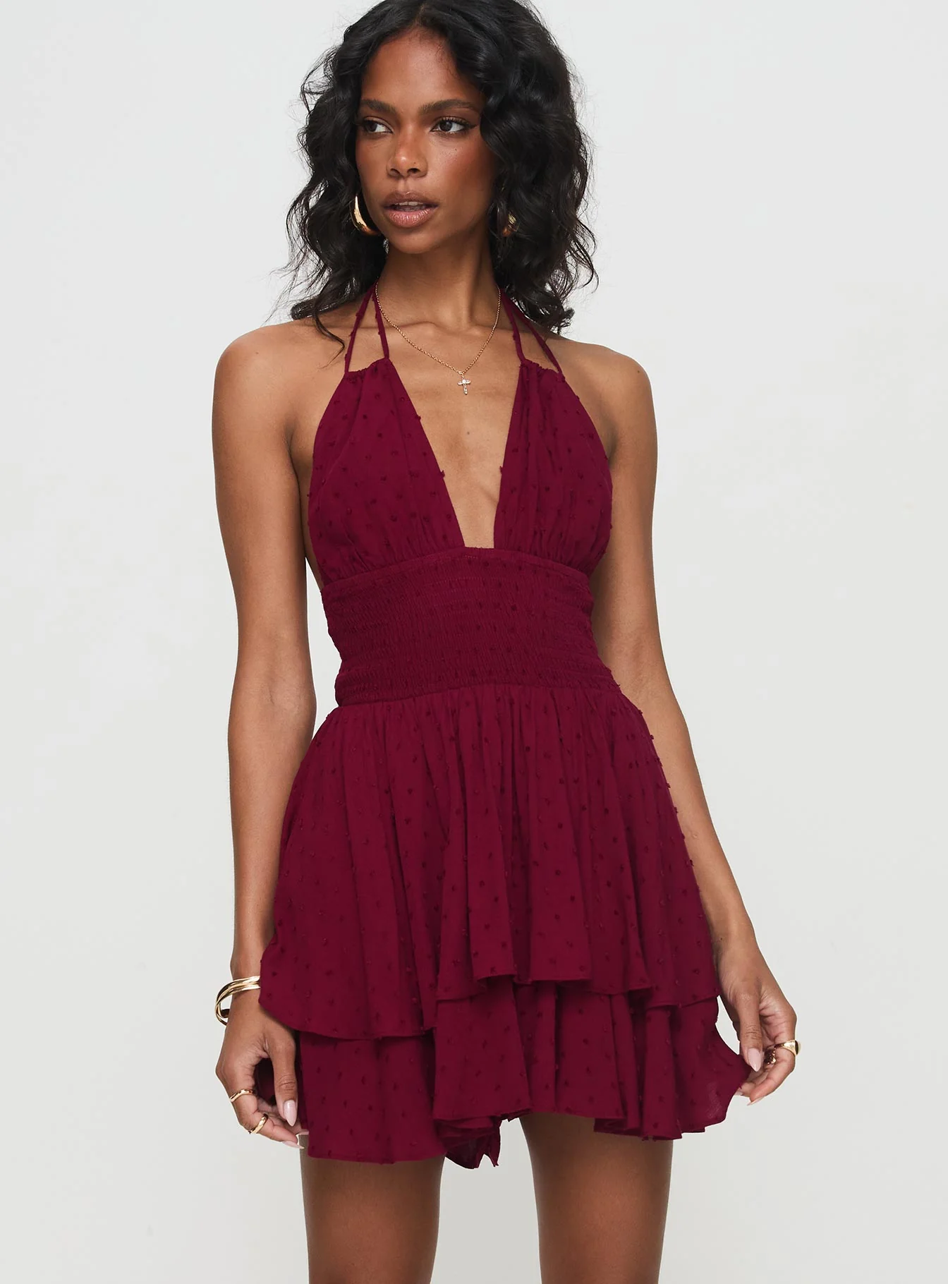 Bonfire Romper Burgundy - Image 2