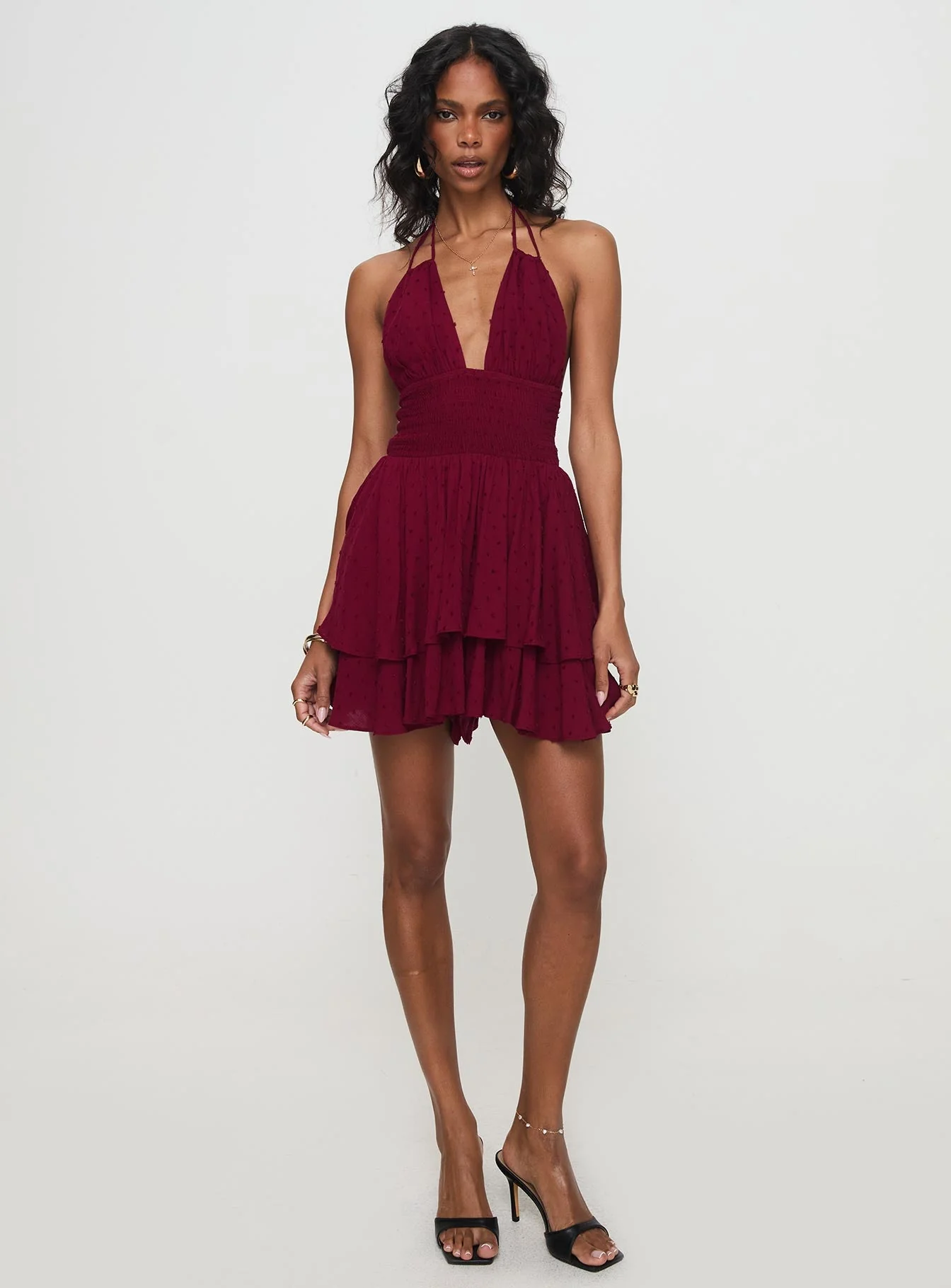 Bonfire Romper Burgundy - Image 3