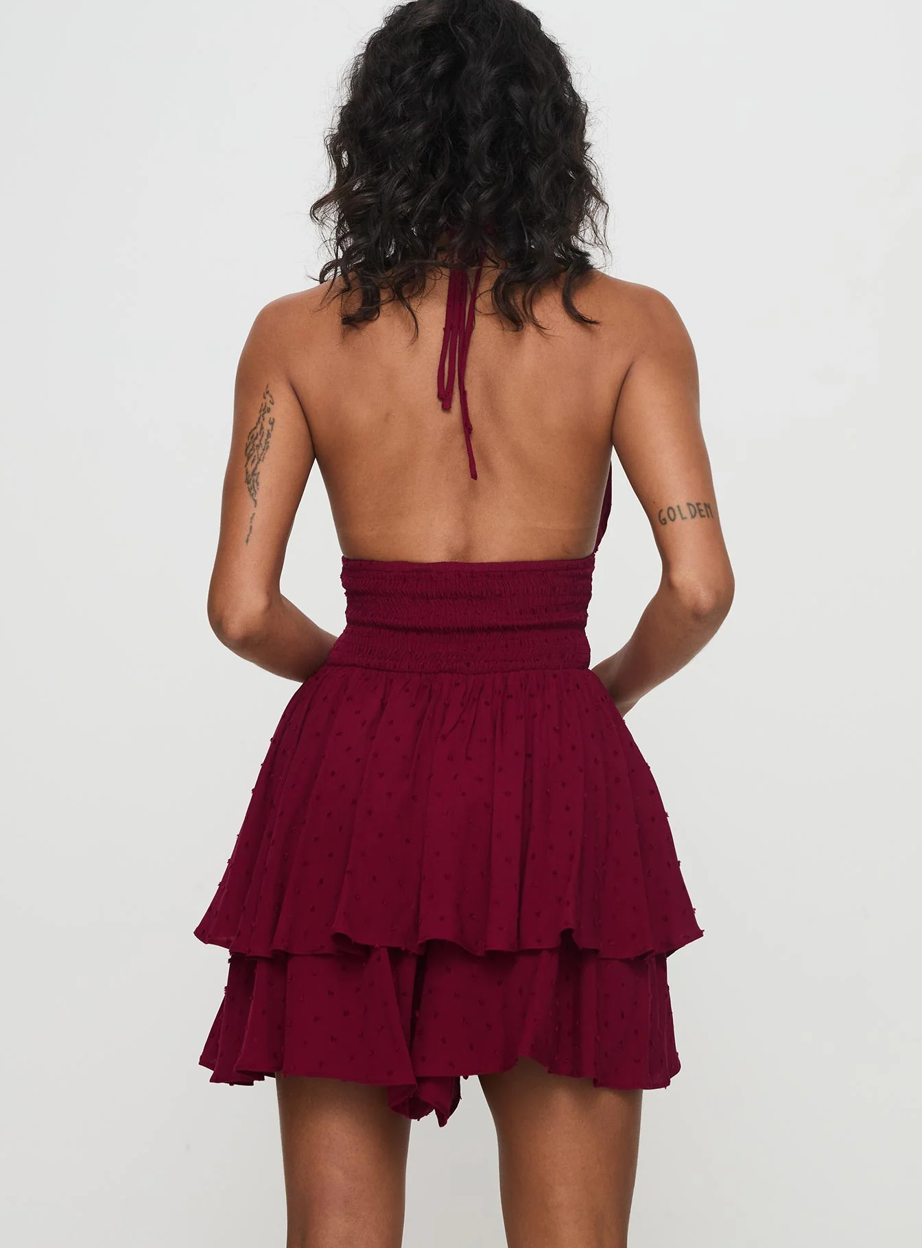 Bonfire Romper Burgundy - Image 5