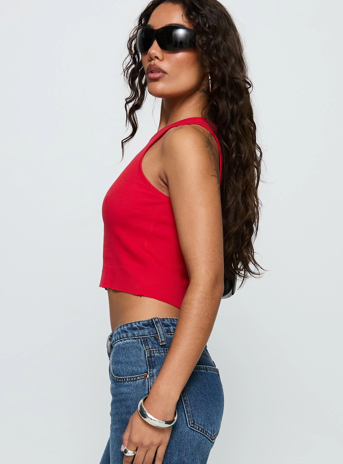 Boot Scootin Graphic Tank Top Red - Image 4