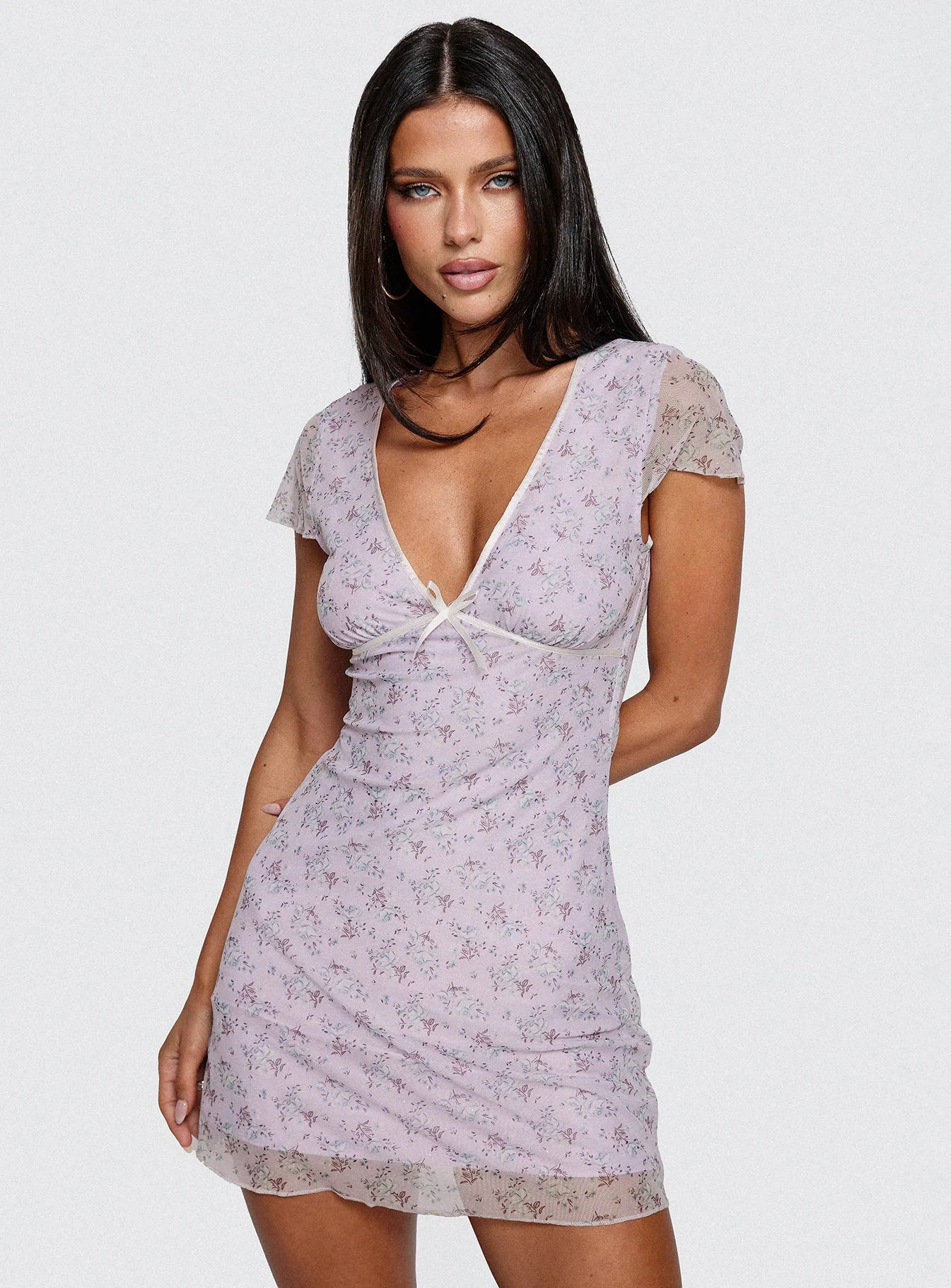 Bopeep Mini Dress Lilac - Image 8